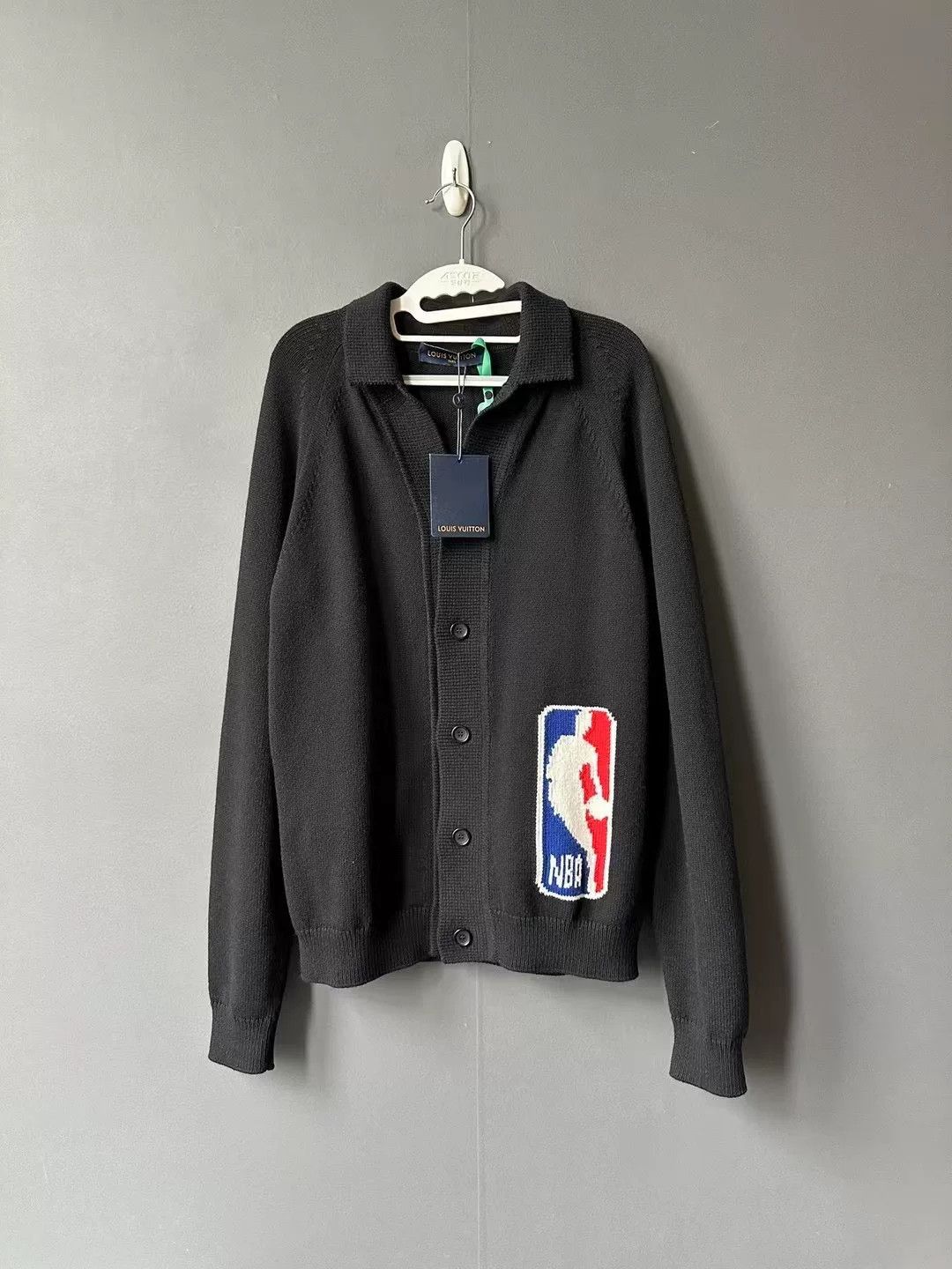 Louis Vuitton Louis Vuitton NBA Black Knit Cardigan Size US M / EU 48-50 / 2 - 1 Thumbnail