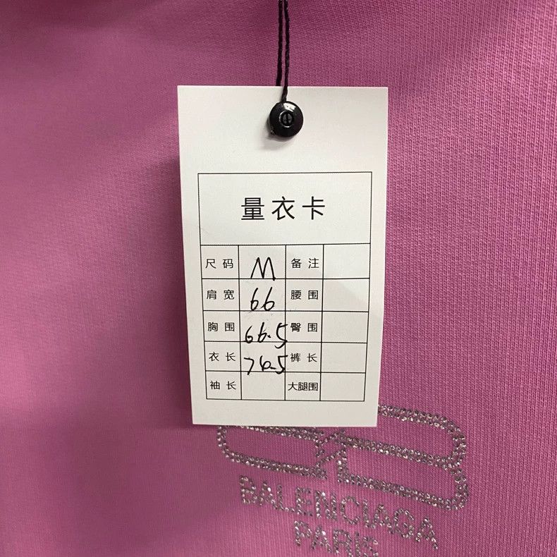 Balenciaga Balenciaga Pink lock full diamond logo hoodie Size US M / EU 48-50 / 2 - 5 Thumbnail