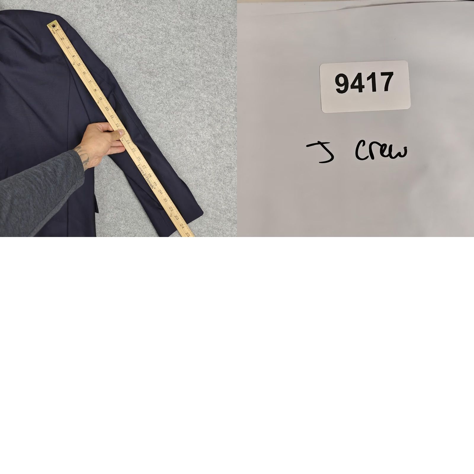 J.Crew J Crew Mens Blazer 40S Blue Wool Ludlow Super 120s Suit Jacket Size 40R - 9 Thumbnail