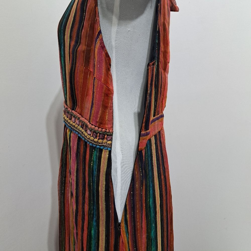 Anthropologie Anthropologie Blank London Halterneck Textured Metallic Maxi Size XL / US 12-14 / IT 48-50 - 12 Thumbnail