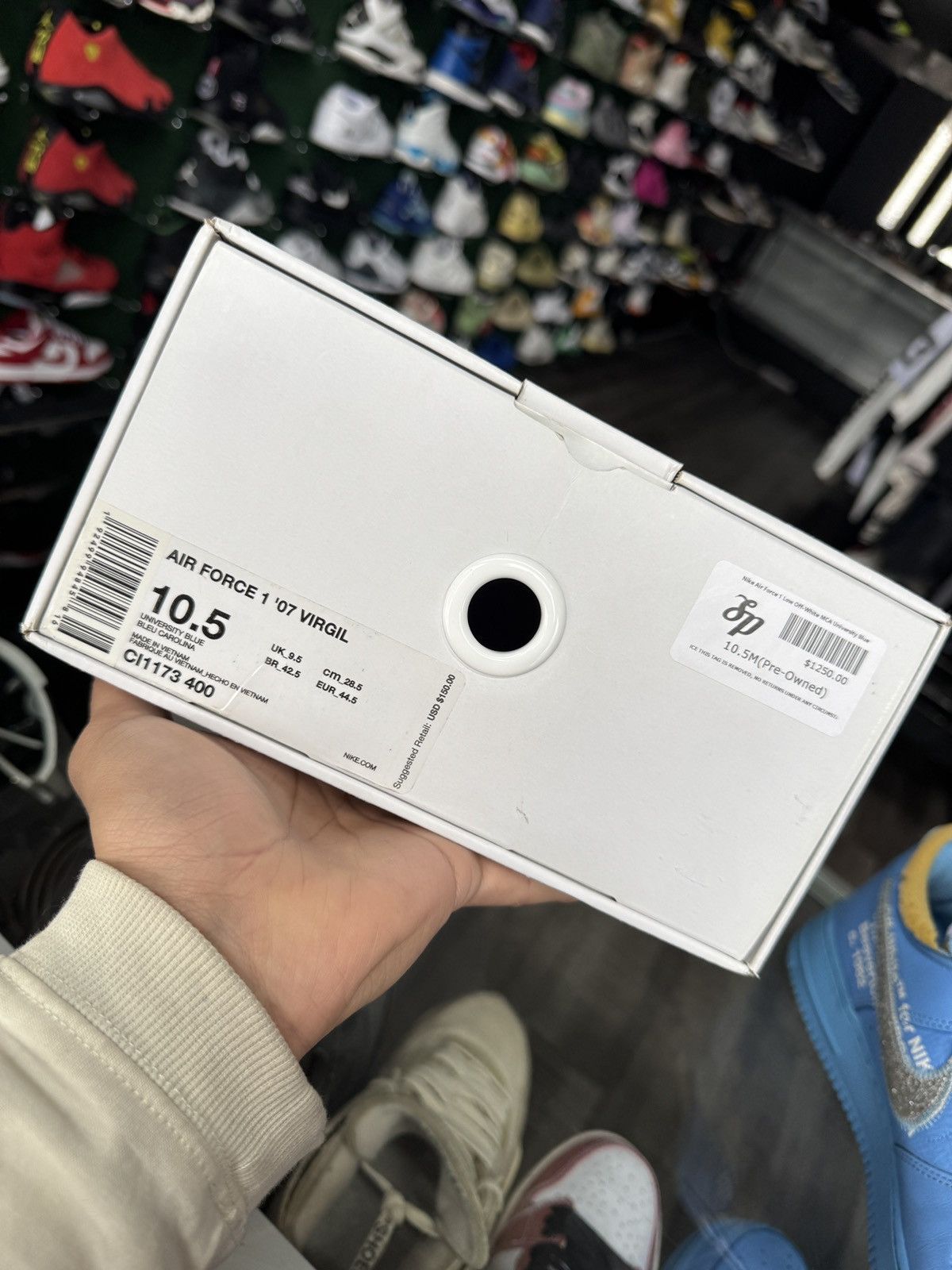 Nike × Off-White Nike Air Force 1 Low '07 x Off-White MCA OG All CLEAN Size US 10.5 / EU 43-44 - 9 Thumbnail