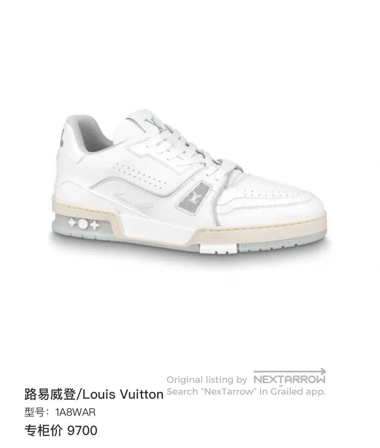 Louis Vuitton LV Trainer Low White Cement. Size US 10 / EU 43 - 9 Thumbnail