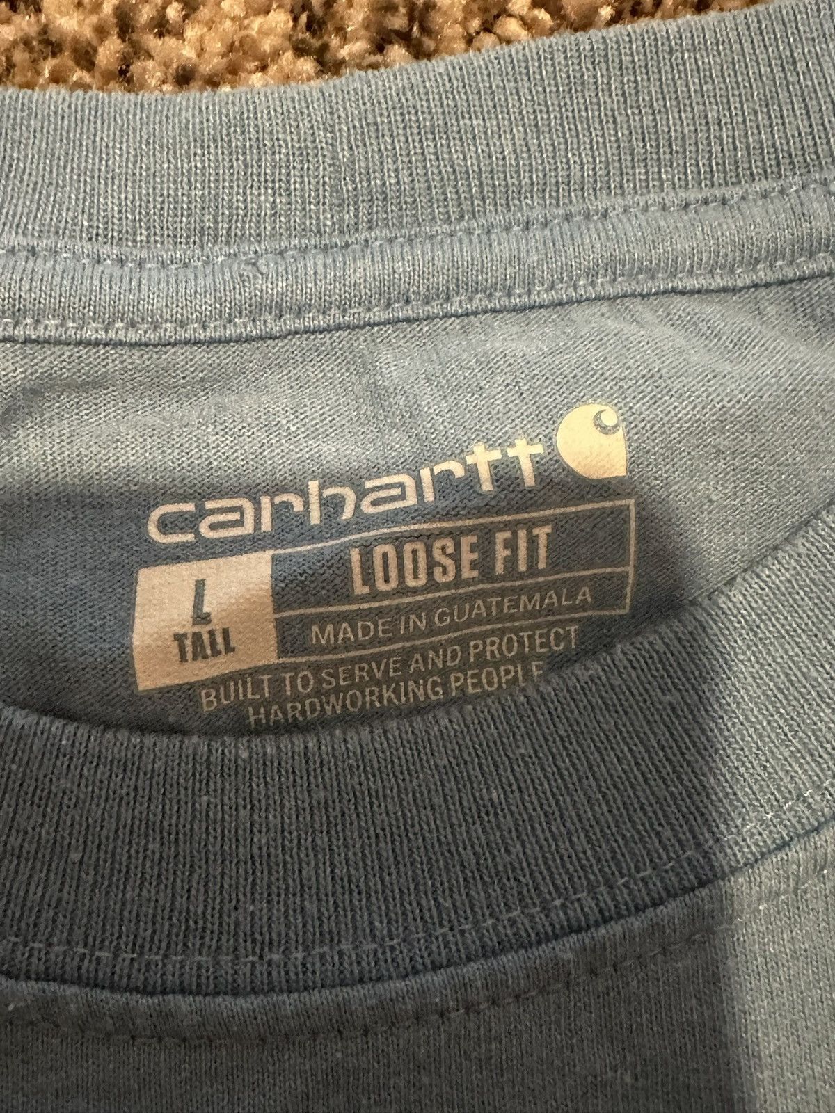 Carhartt Carhartt Blue Short Sleeve Original Workwear Tall Large Size US L / EU 52-54 / 3 - 3 Thumbnail
