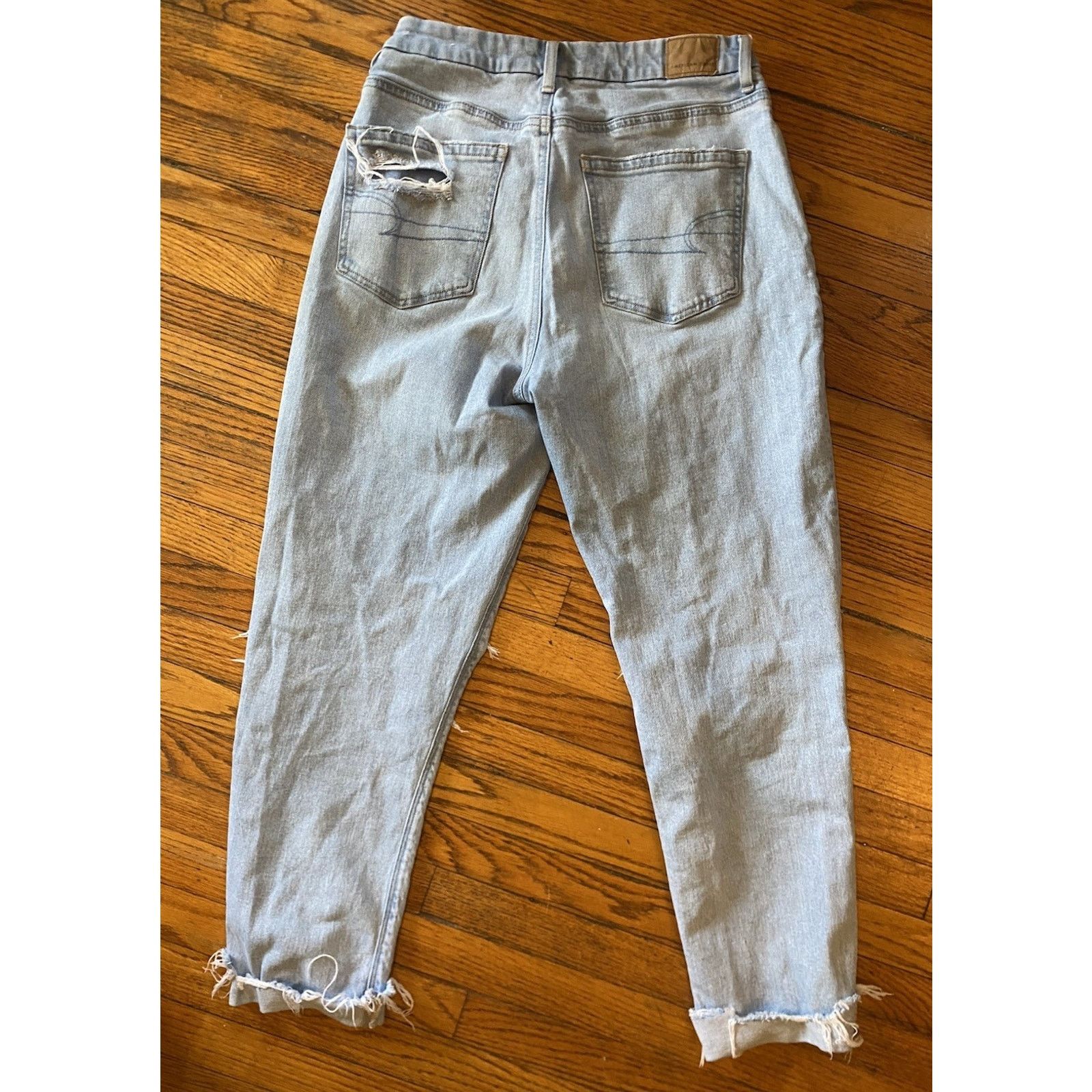 American Eagle Outfitters American Eagle Stretch Distressed Jeans Women’s 6 Size 28" / US 6 / IT 42 - 3 Thumbnail