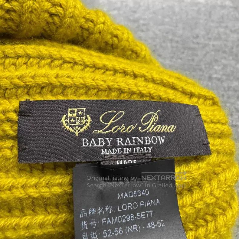 Loro Piana Loro Piana Fox Fur Accessory Cashmere Knit Hat Size ONE SIZE - 4 Thumbnail