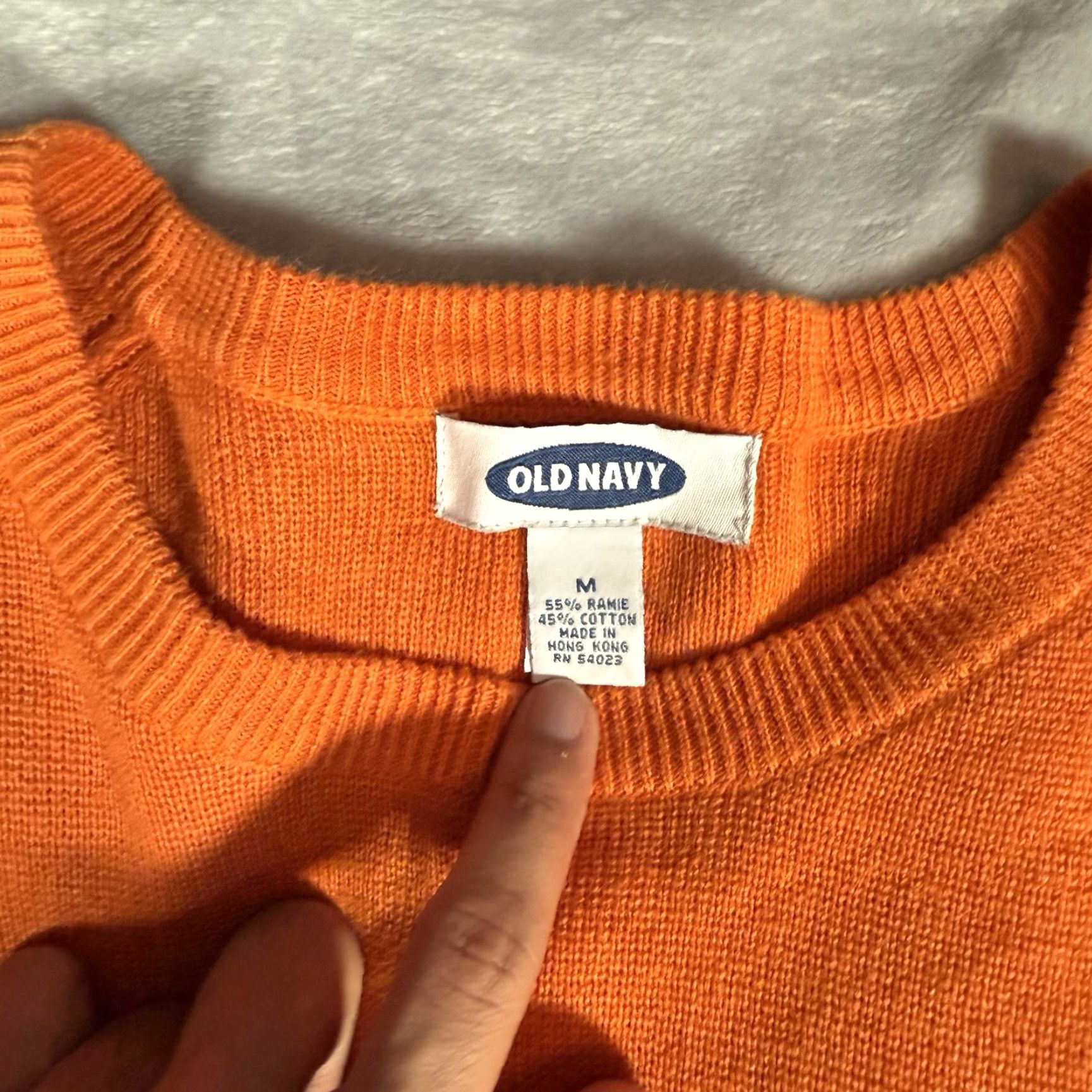 Old Navy VINTAGE Old Navy Stripe Sweater Mens M Orange Grunge Casual Pullover Size US M / EU 48-50 / 2 - 2 Thumbnail