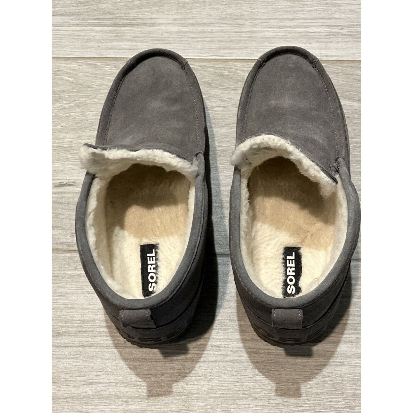 SOREL SOREL Men's 10 Manawan ll Moc Slipper Gray Moccasin Faux Fur Size US 10 / EU 43 - 4 Thumbnail