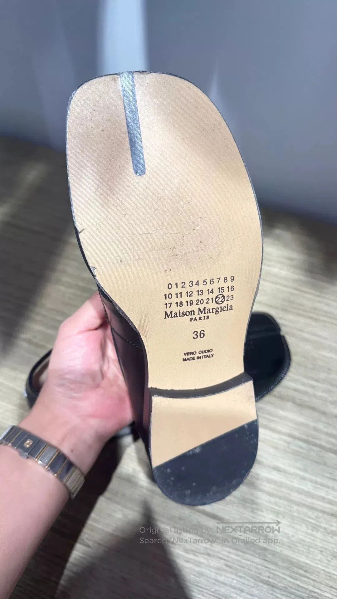 Maison Margiela Maison Margiela Black Split-Toe Loafers. Size US 4 / IT 34 - 8 Thumbnail