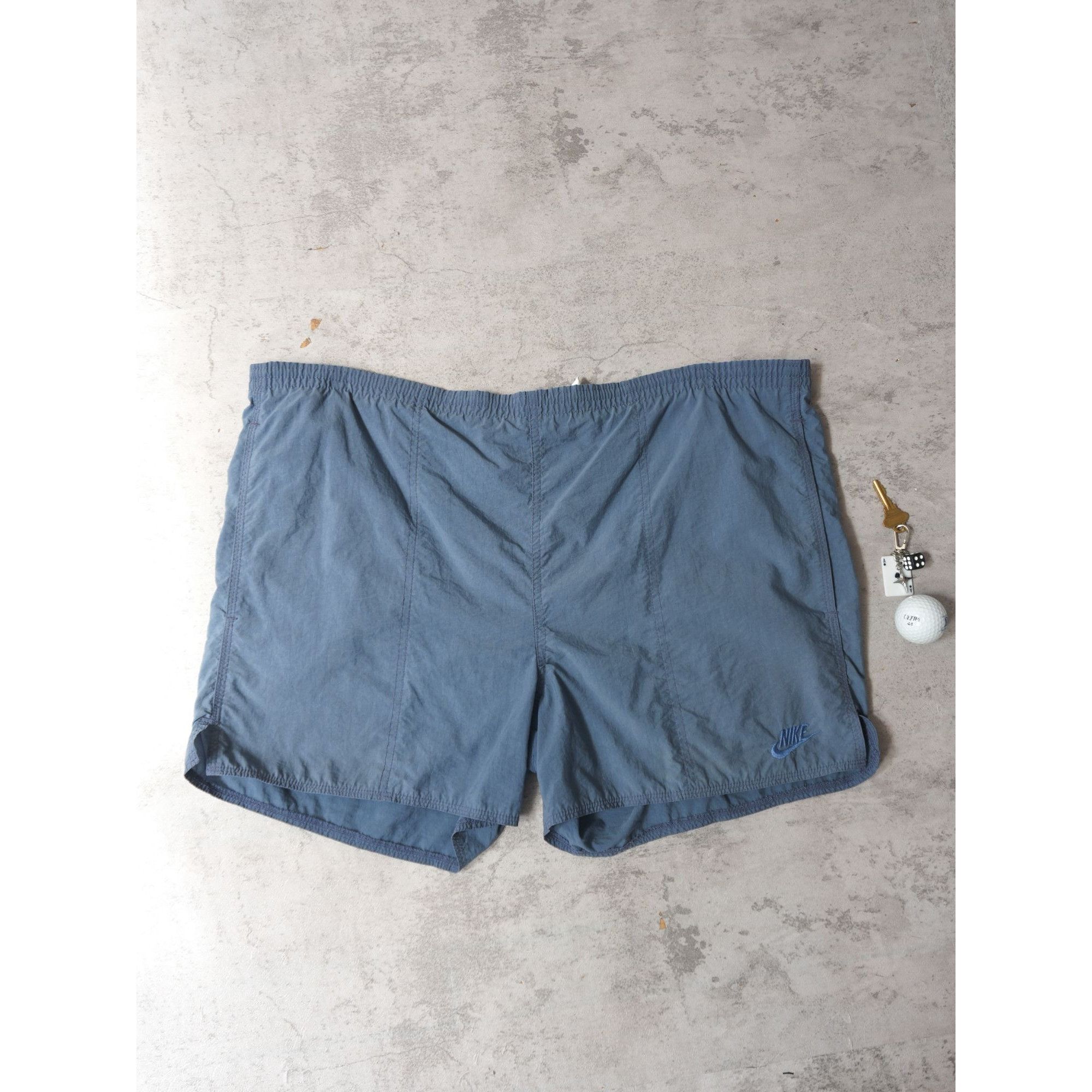 Nike Vintage 90s Nike Blue Athletic Shorts Size US 34 / EU 50 - 1 Thumbnail