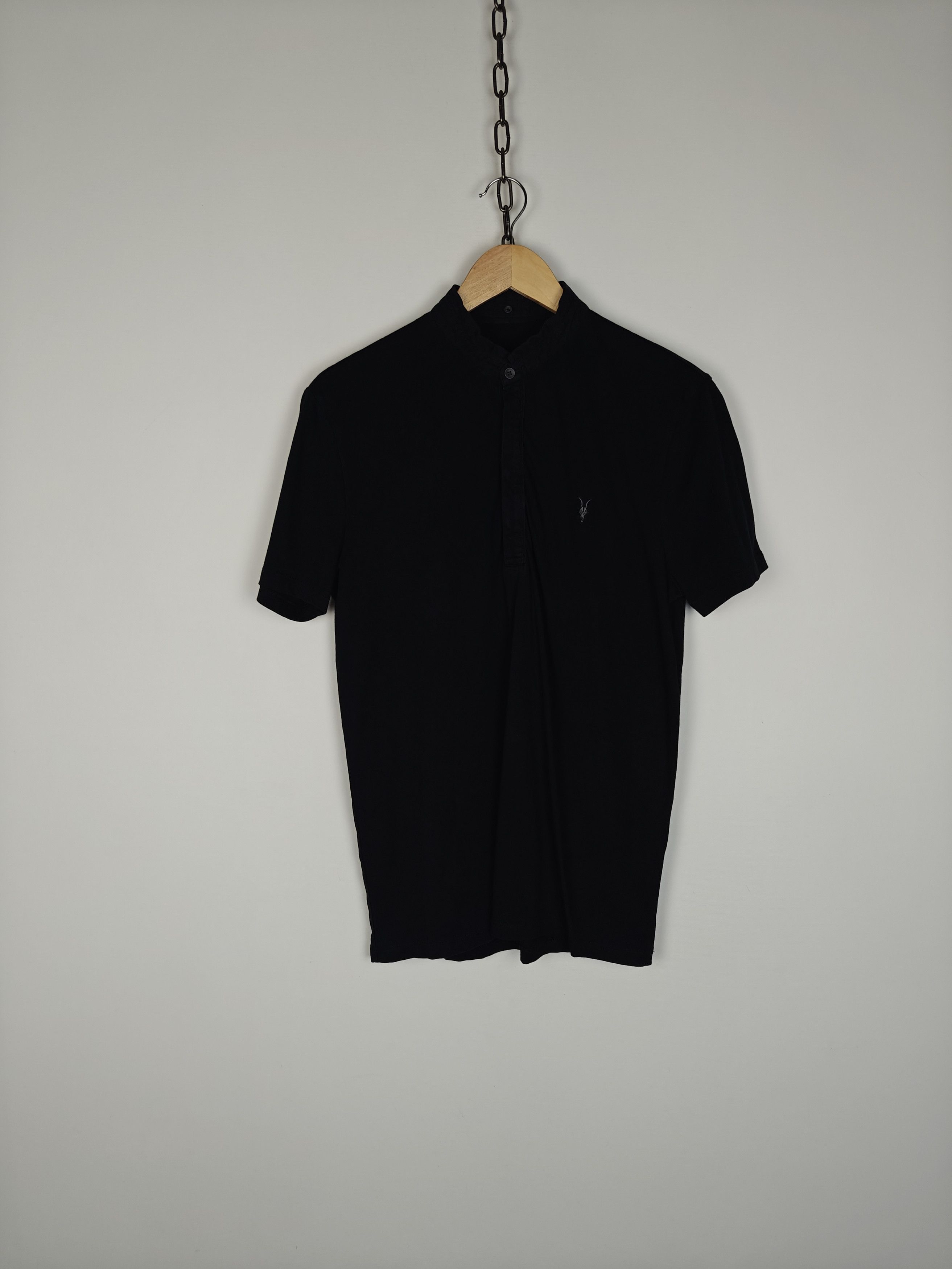 Allsaints Allsaints Polo T-Shirt Grail Polo Tee Black size M Size US M / EU 48-50 / 2 - 1 Thumbnail