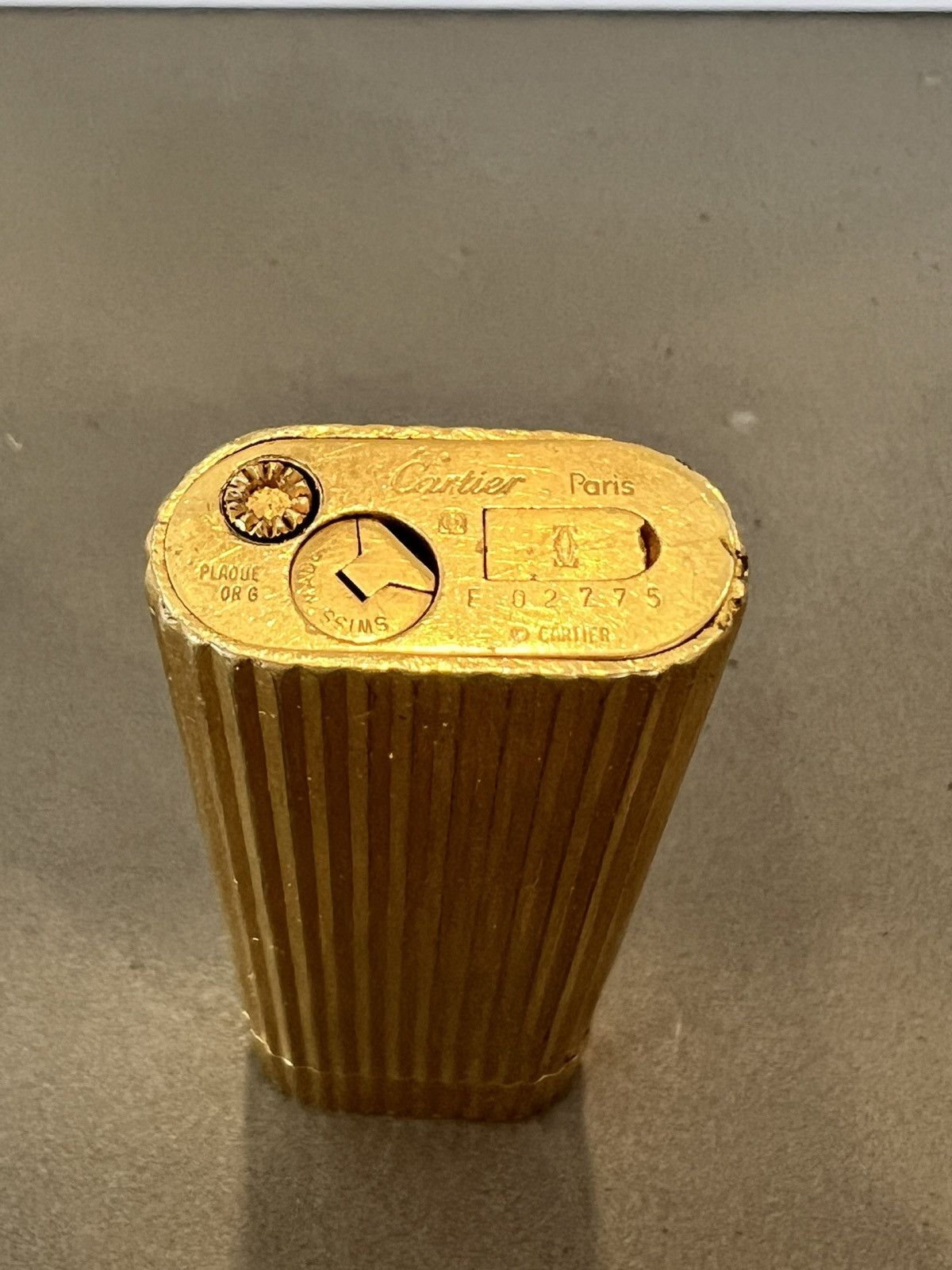 Cartier Cartier Oval Roller Gas Lighter Gold Vintage Size ONE SIZE - 3 Thumbnail