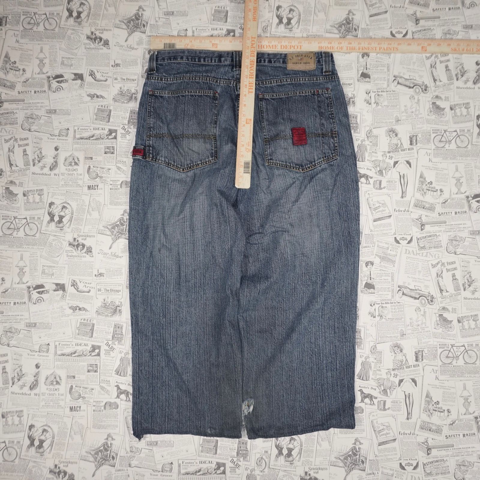 U.S. Polo Assn. 38 - Vintag/ Y2K US Polo ASSN fade workwear carpenter pants Size US 38 / EU 54 - 4 Thumbnail