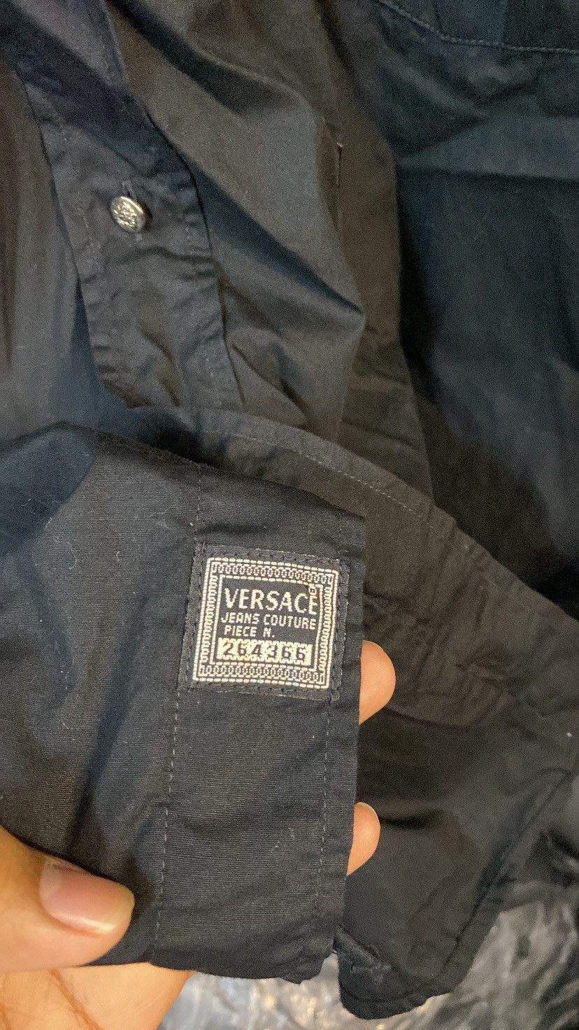 Designer × Versace Jeans Couture Versace Jeans Couture Shirt Button Up Black Size US XL / EU 56 / 4 - 5 Thumbnail