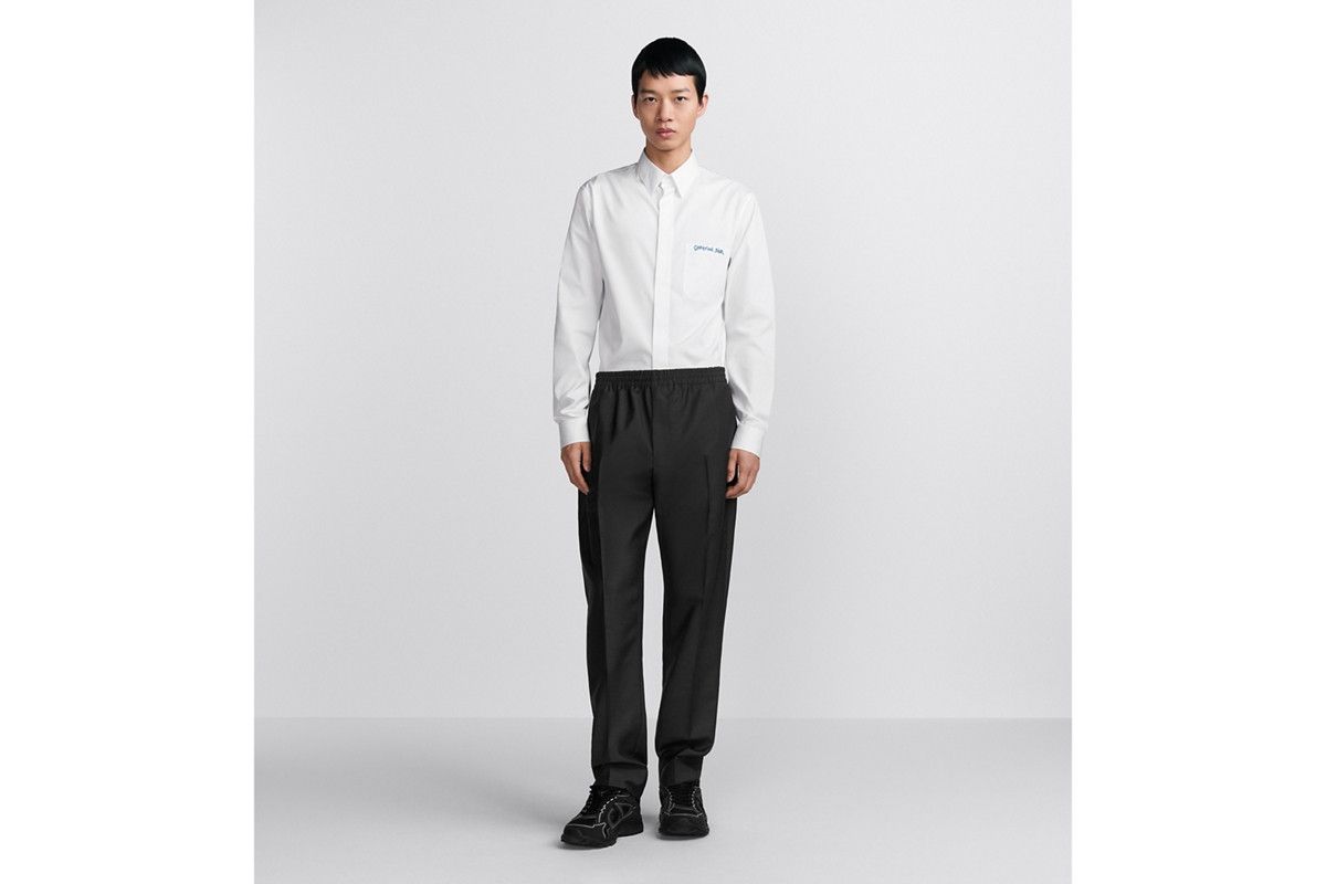 Dior o1bcso1str0226 Tag Embroidery Shirt in White Size US L / EU 52-54 / 3 - 6 Thumbnail