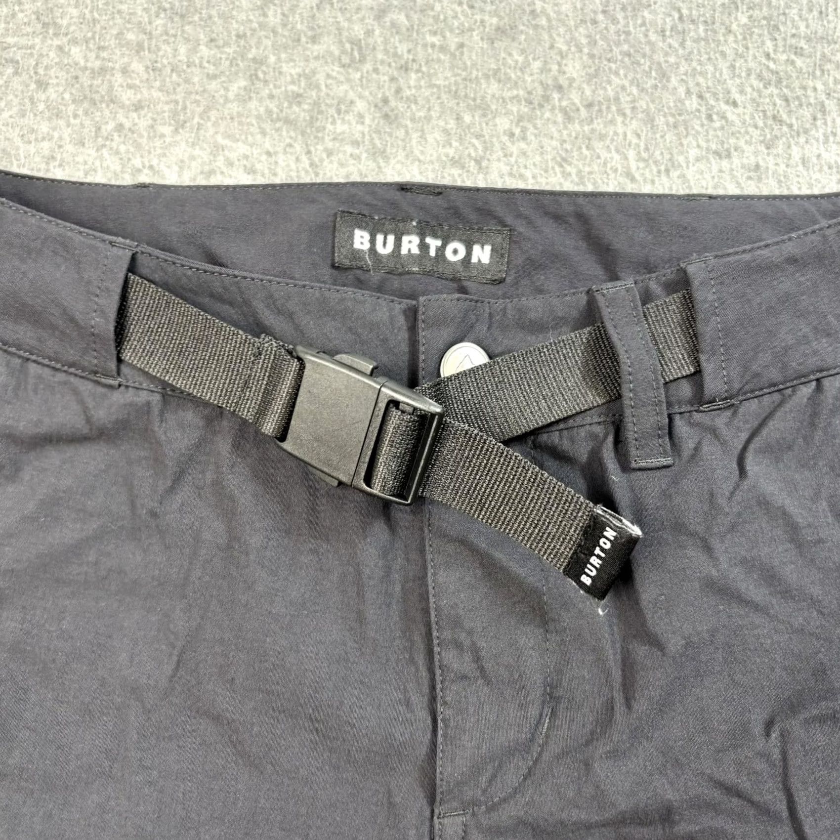 Burton Burton Women 26 Black W Ridge Pant Hiking Nylon Spandex Pants Stretch Belted Outdoor Knee Pockets Zip Fly Button Closure Size 26" / US 2 / IT 38 - 6 Thumbnail