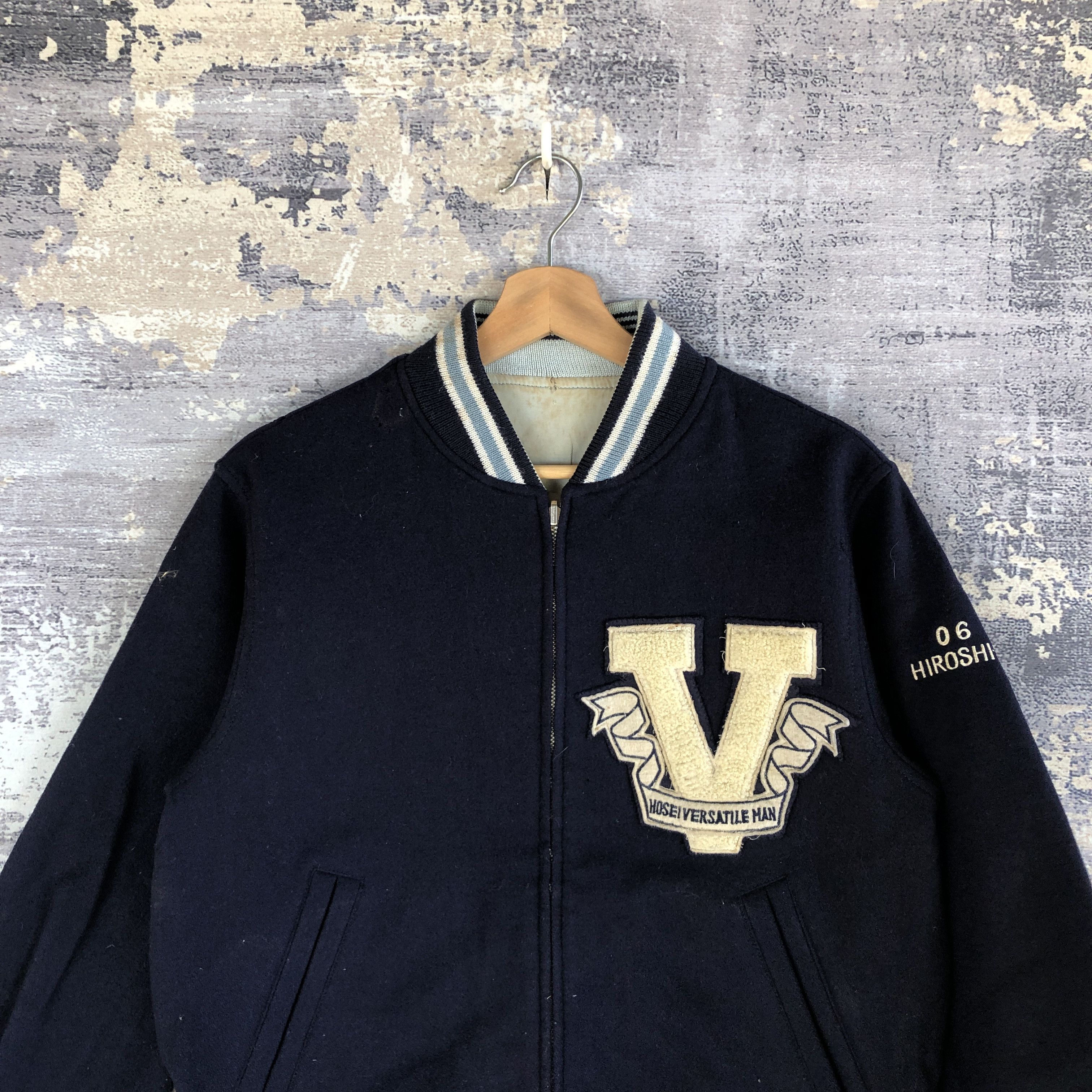 Japanese Brand × Vintage Vintage Vox Inc Bomber Jacket Reversible Letterman Varsity Size US M / EU 48-50 / 2 - 4 Thumbnail