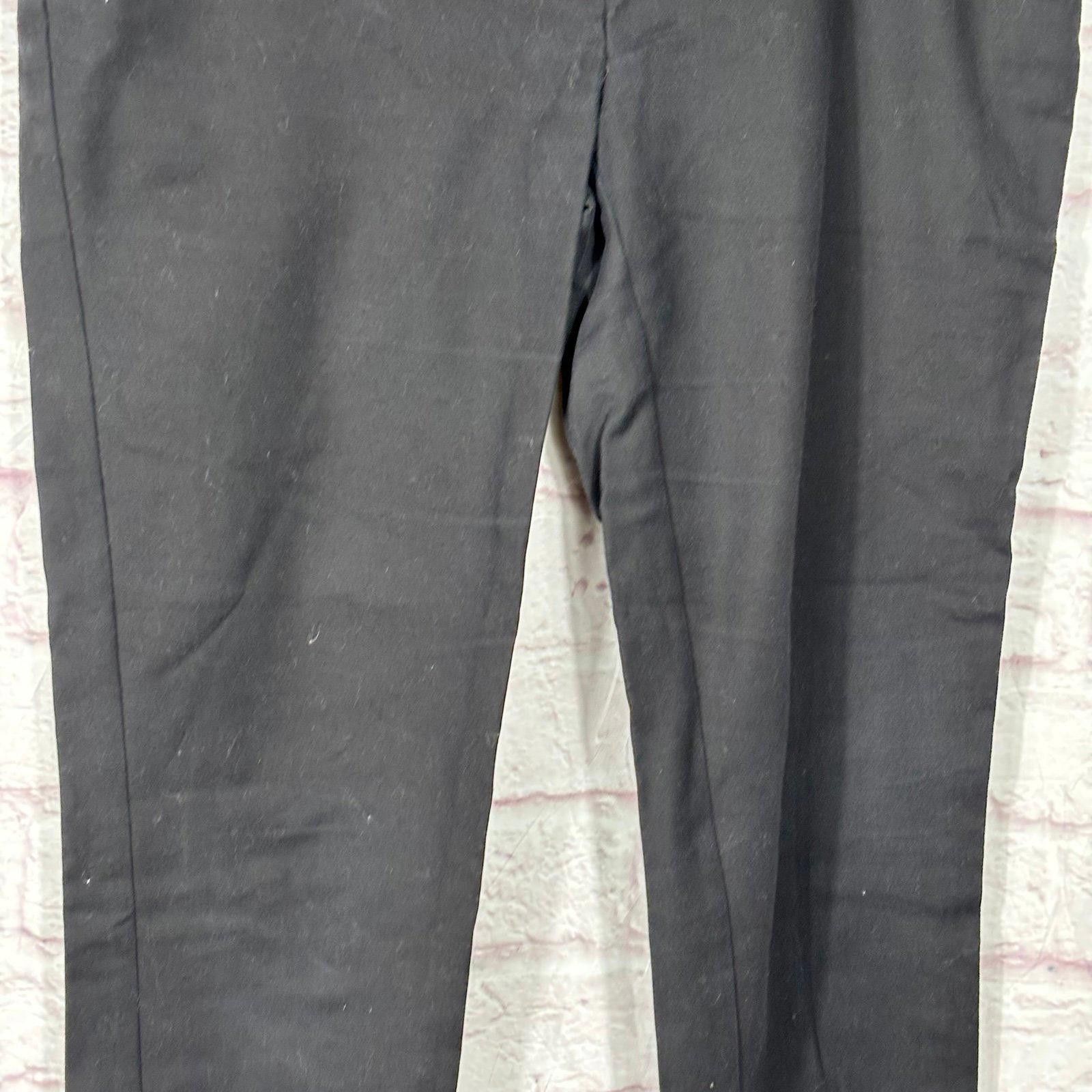 Other Simply Styled by Sears Black Cotton Blend Pants Size 8 Size 32" / US 10 / IT 46 - 3 Thumbnail