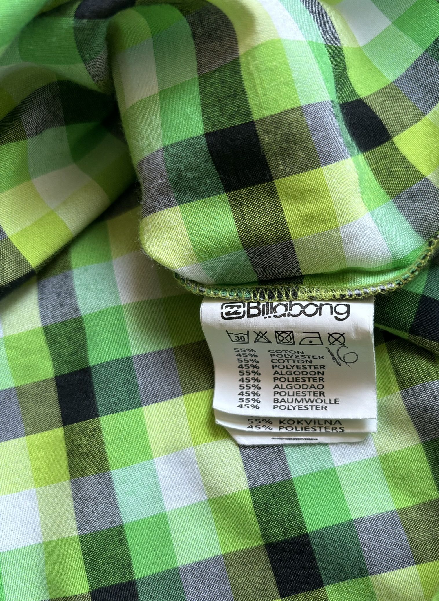 Billabong BilaBong Green shirt size XL Size US XL / EU 56 / 4 - 12 Thumbnail