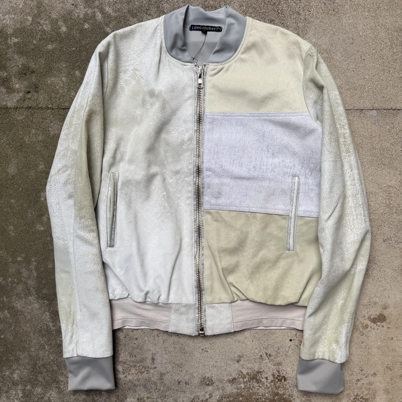 LongJourney longjourney white patchwork leather bomber jacket ma-1 Size US S / EU 44-46 / 1 - 2 Thumbnail