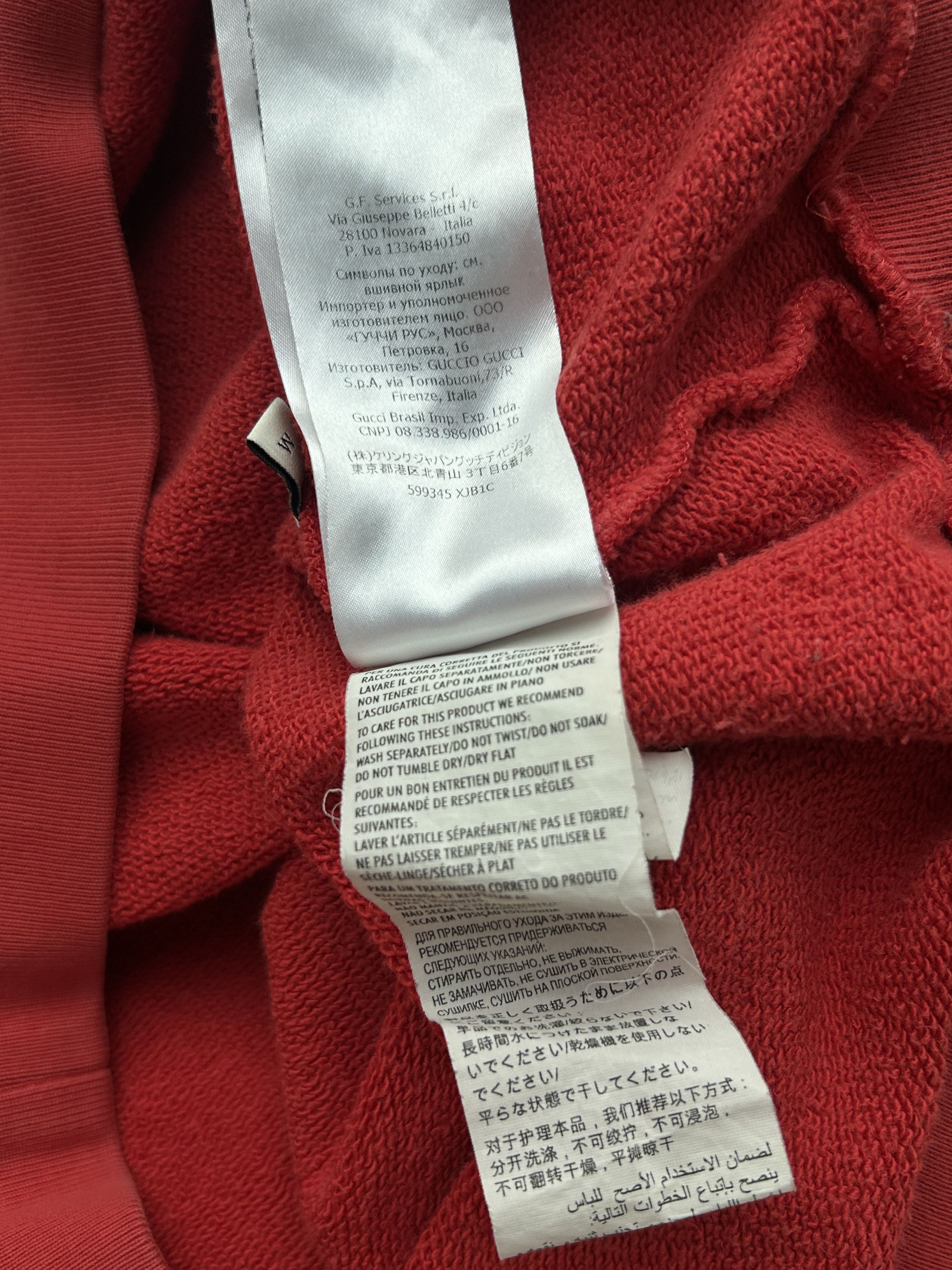 Gucci Gucci Red & White Logo Sweater Size US M / EU 48-50 / 2 - 6 Thumbnail