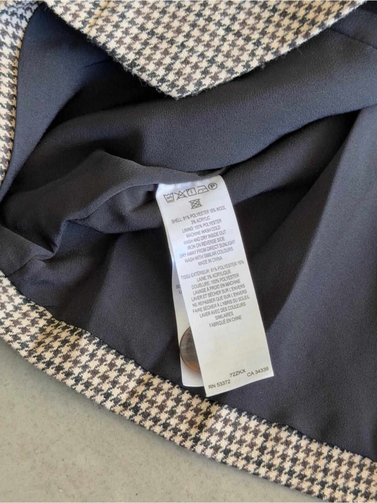 French Connection French Connection / Houndstooth Vest Top / tan brown Size L / US 10 / IT 46 - 4 Thumbnail