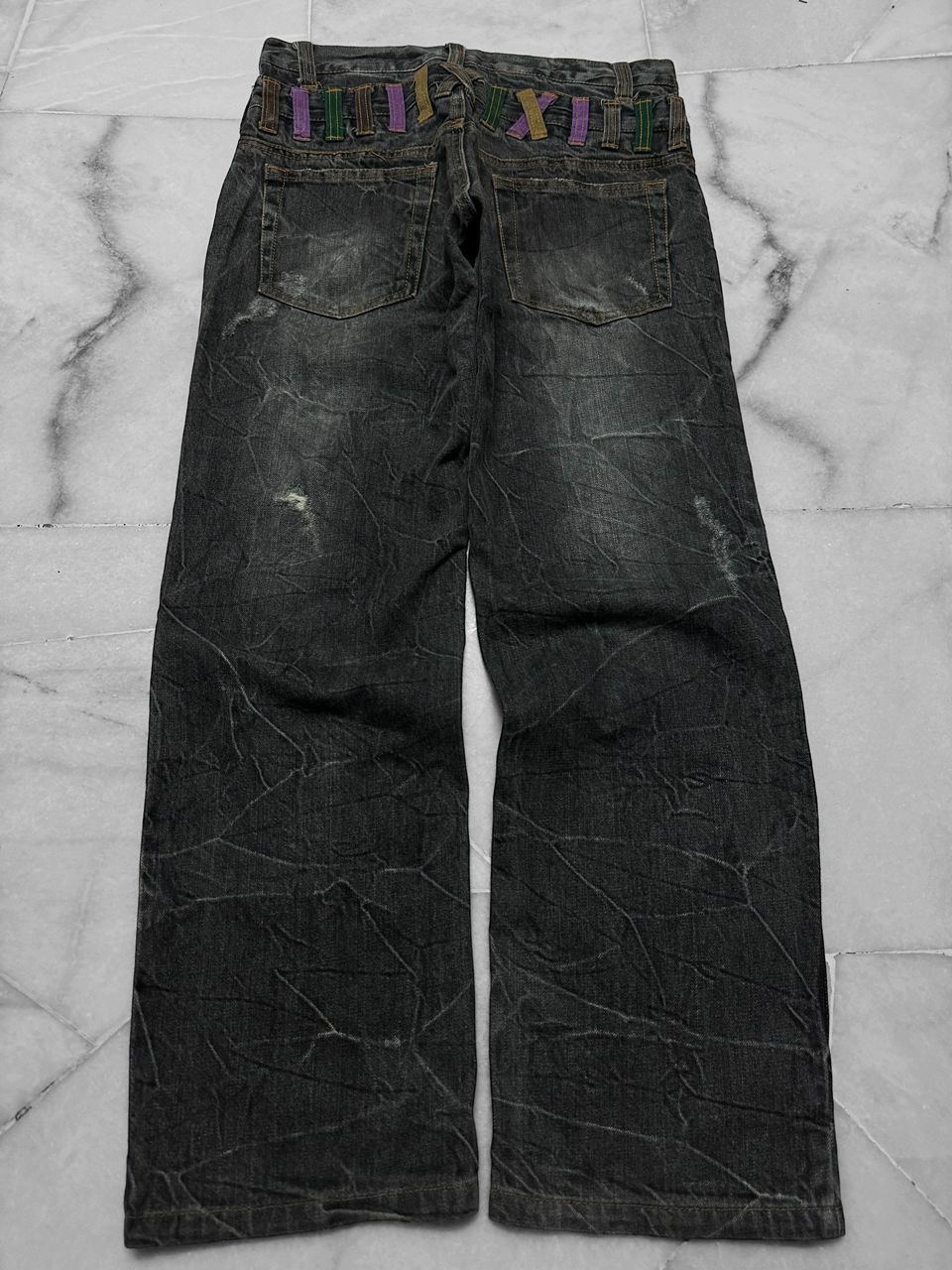 Undercover VINTAGE 1990s-2000s NYLUS DOUBLE WAIST NICE CLAWMARK Size US 29 - 7 Thumbnail