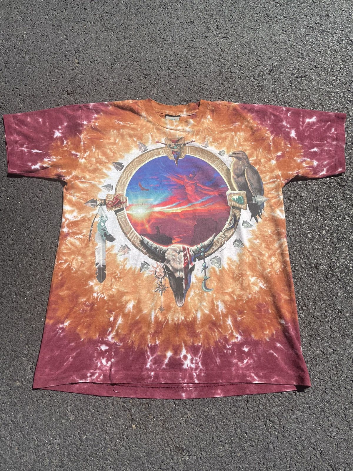 Liquid Blue Vintage Liquid Blue Canyon sunset Native American t Shirt Size US L / EU 52-54 / 3 - 1 Thumbnail