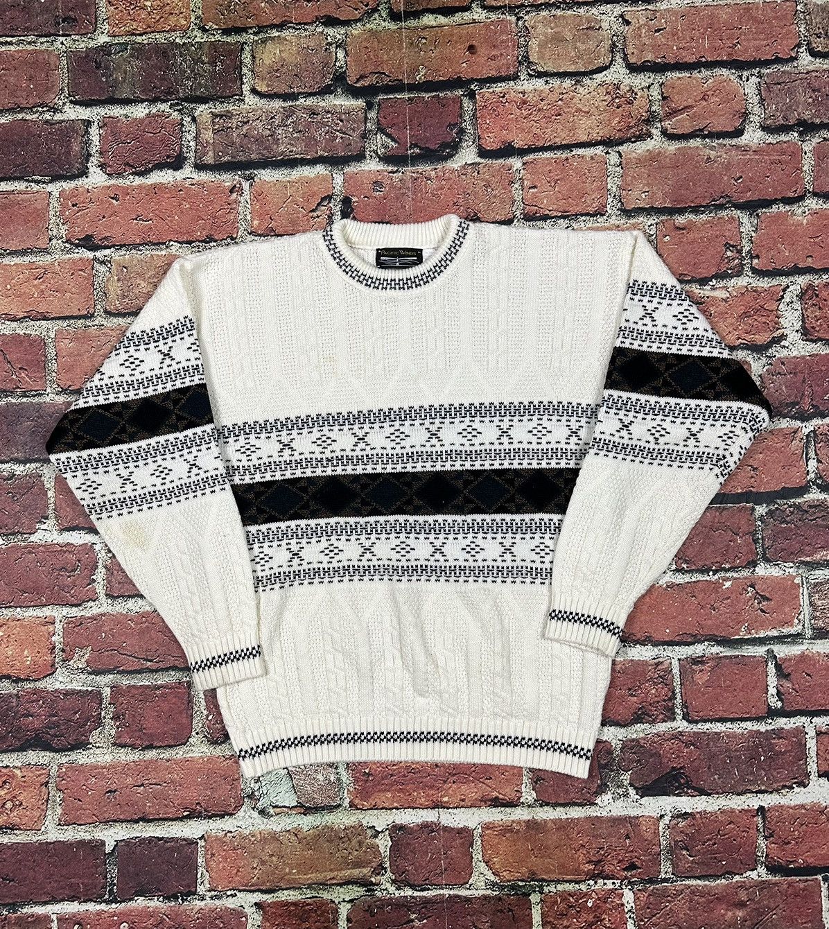 Vintage Vintage Pacific Winds Geometric Pattern Sweater Pullover Size US M / EU 48-50 / 2 - 1 Thumbnail