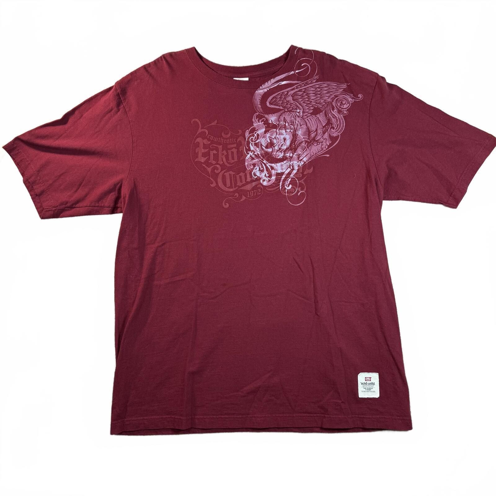 Ecko Unltd. Ecko Unltd Graphic T Shirt XXL Red Y2K Streetwear Size US XXL / EU 58 / 5 - 1 Thumbnail