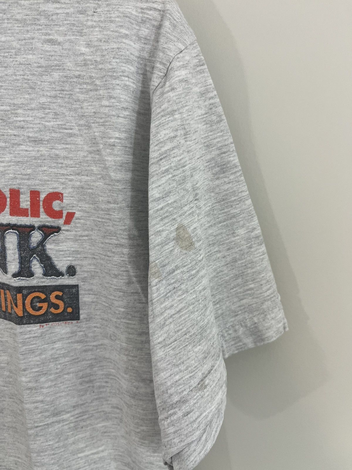 Vintage Distressed Alcoholic Adult Humor Drunk Tee Size US L / EU 52-54 / 3 - 4 Thumbnail