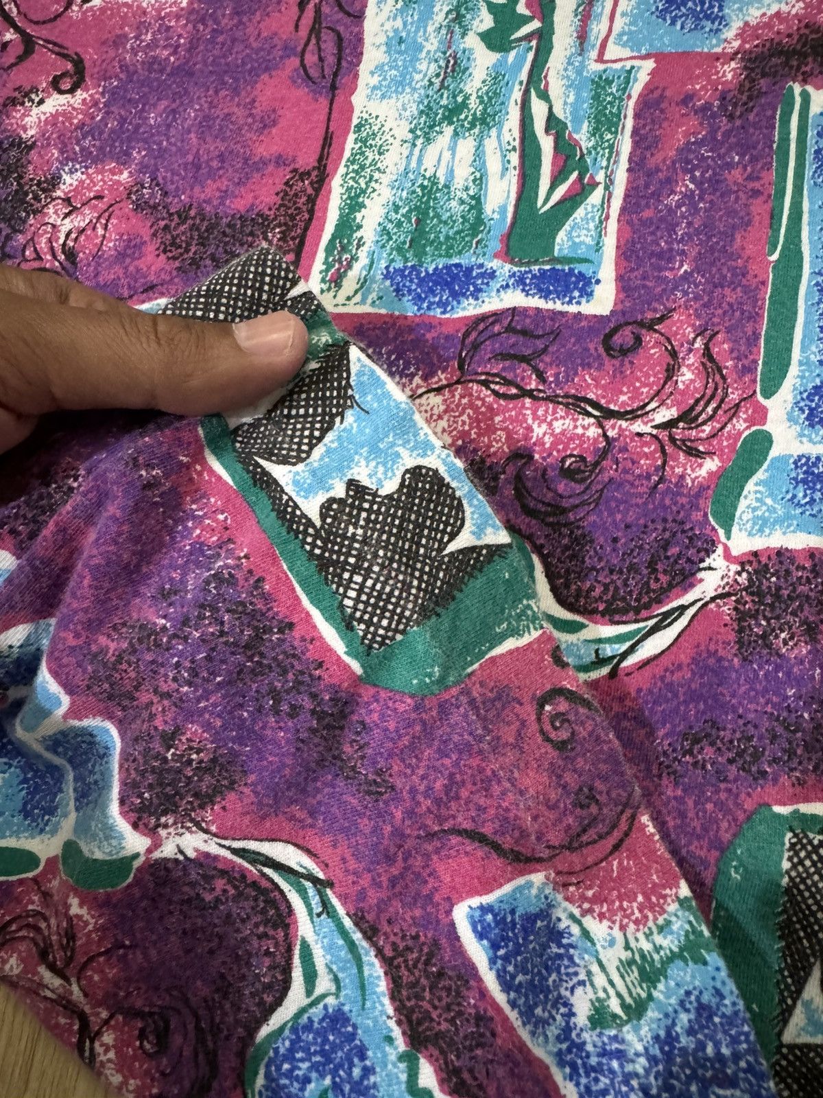 Art Comes First ETARE ARI MULTI COLOR POLO SHIRT WITH ABSTRACT PATTERN Size US M / EU 48-50 / 2 - 3 Thumbnail