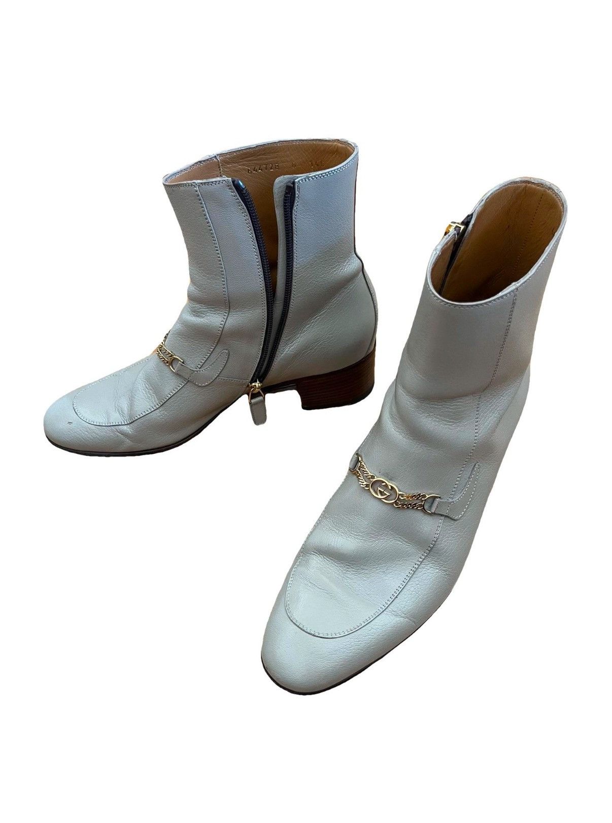 Gucci Heel Shoes Boots 8 in White, Men's
