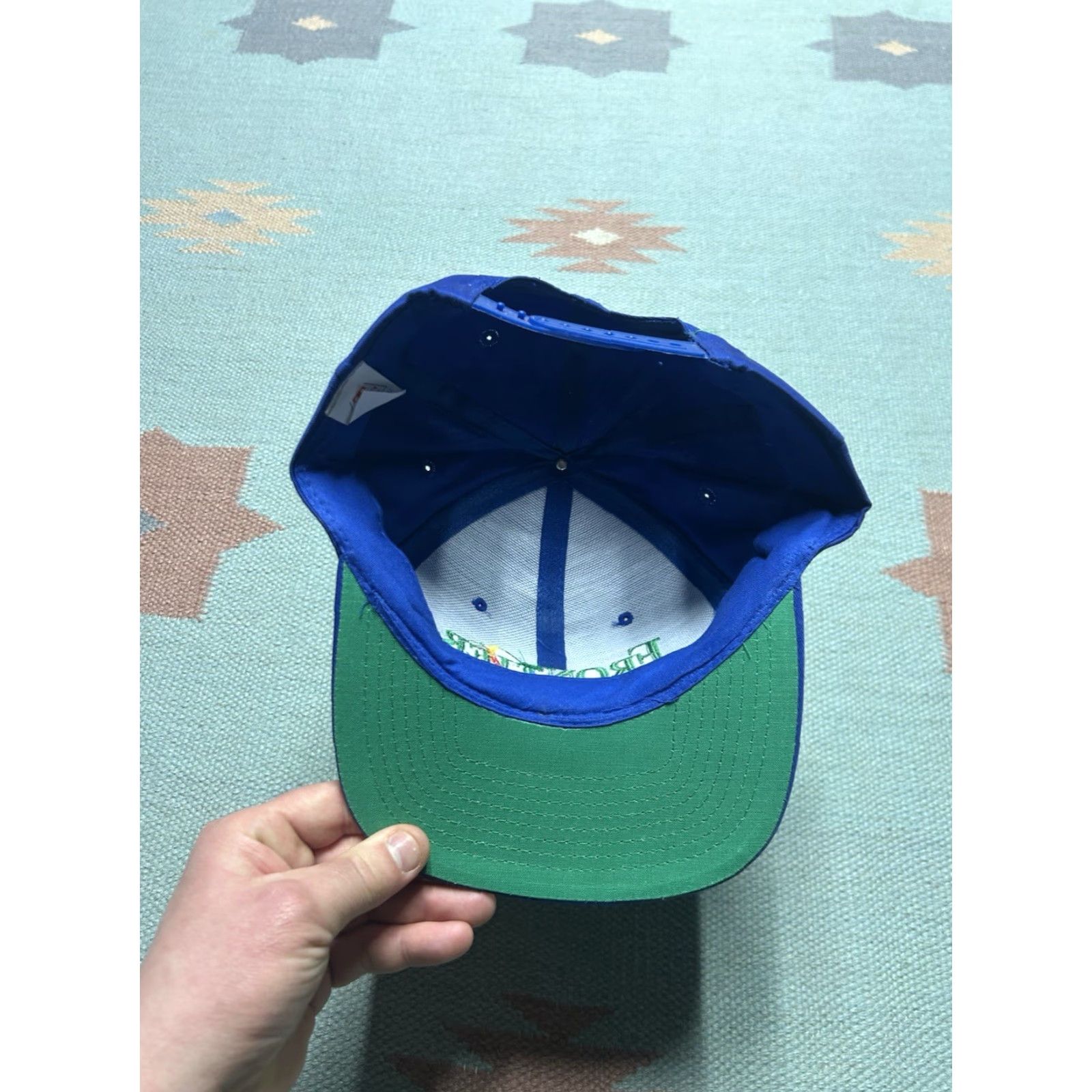 Rainbow VINTAGE Frontier SnapBack hat cap Rainbow logo adjustable Men Blue Adjustable Cap Size ONE SIZE - 5 Thumbnail