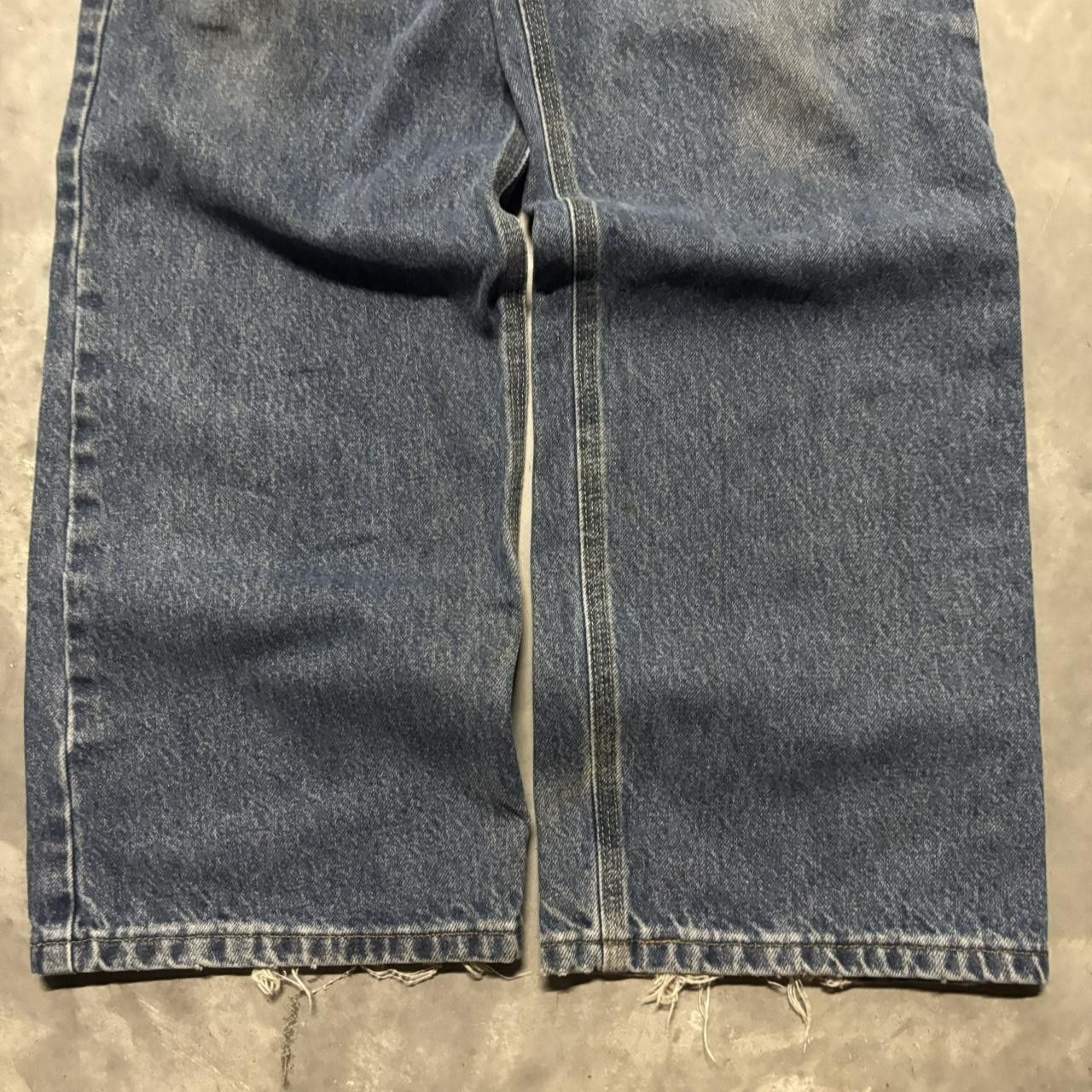 Carhartt × Vintage Crazy Vintage Y2K/2000s Baggy Dark Wash Carhartt Skater Denim Jeans! Size US 36 / EU 52 - 6 Thumbnail