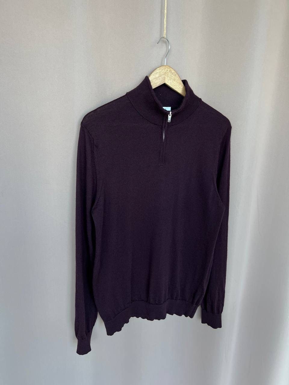 Reiss Reiss Blackhall Wool Half Zip Sweater Mock Mens Size M/L Size US L / EU 52-54 / 3 - 5 Thumbnail