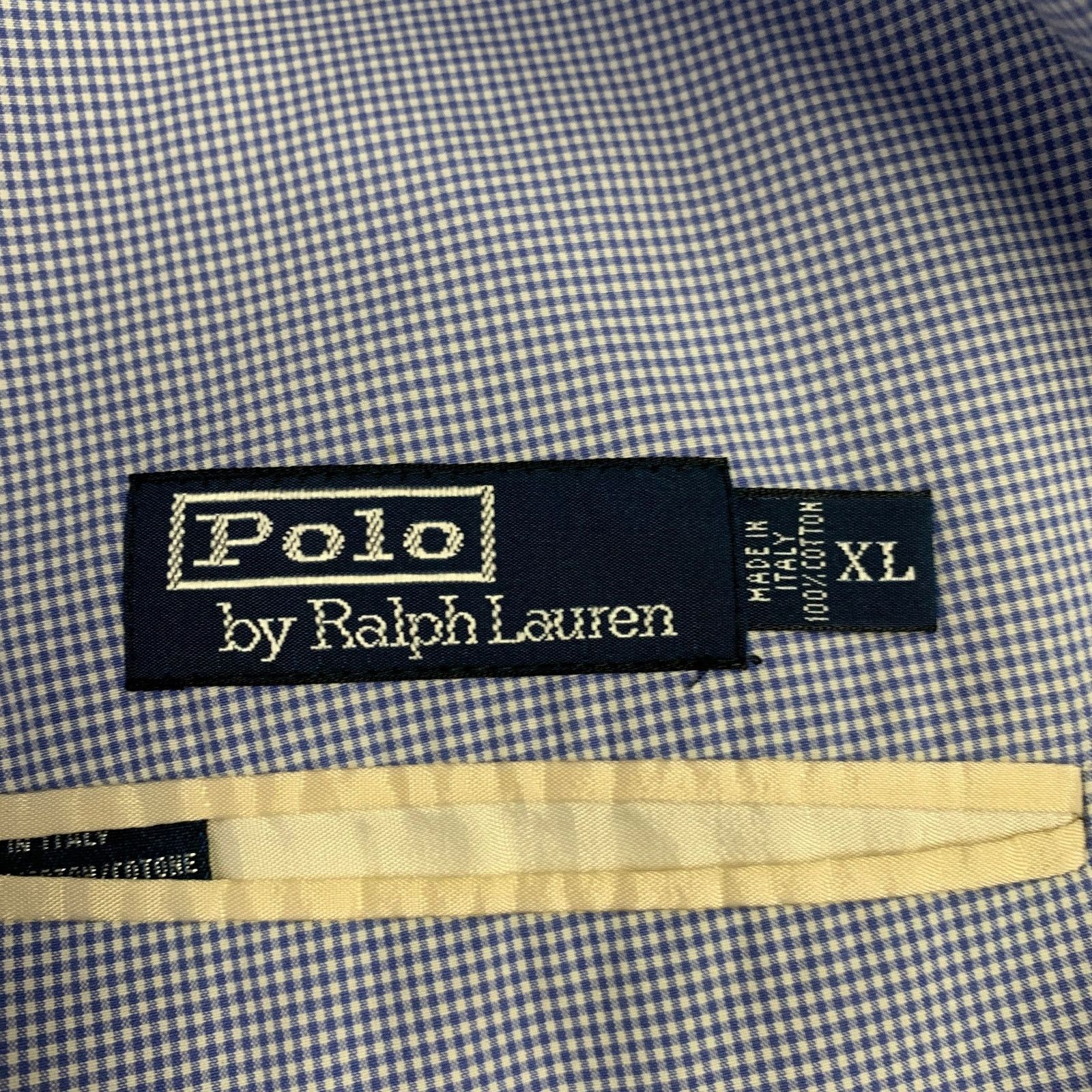 Polo Ralph Lauren POLO by RALPH LAUREN Size XL Blue White Gingham Cotton Suit Size 44R - 8 Thumbnail
