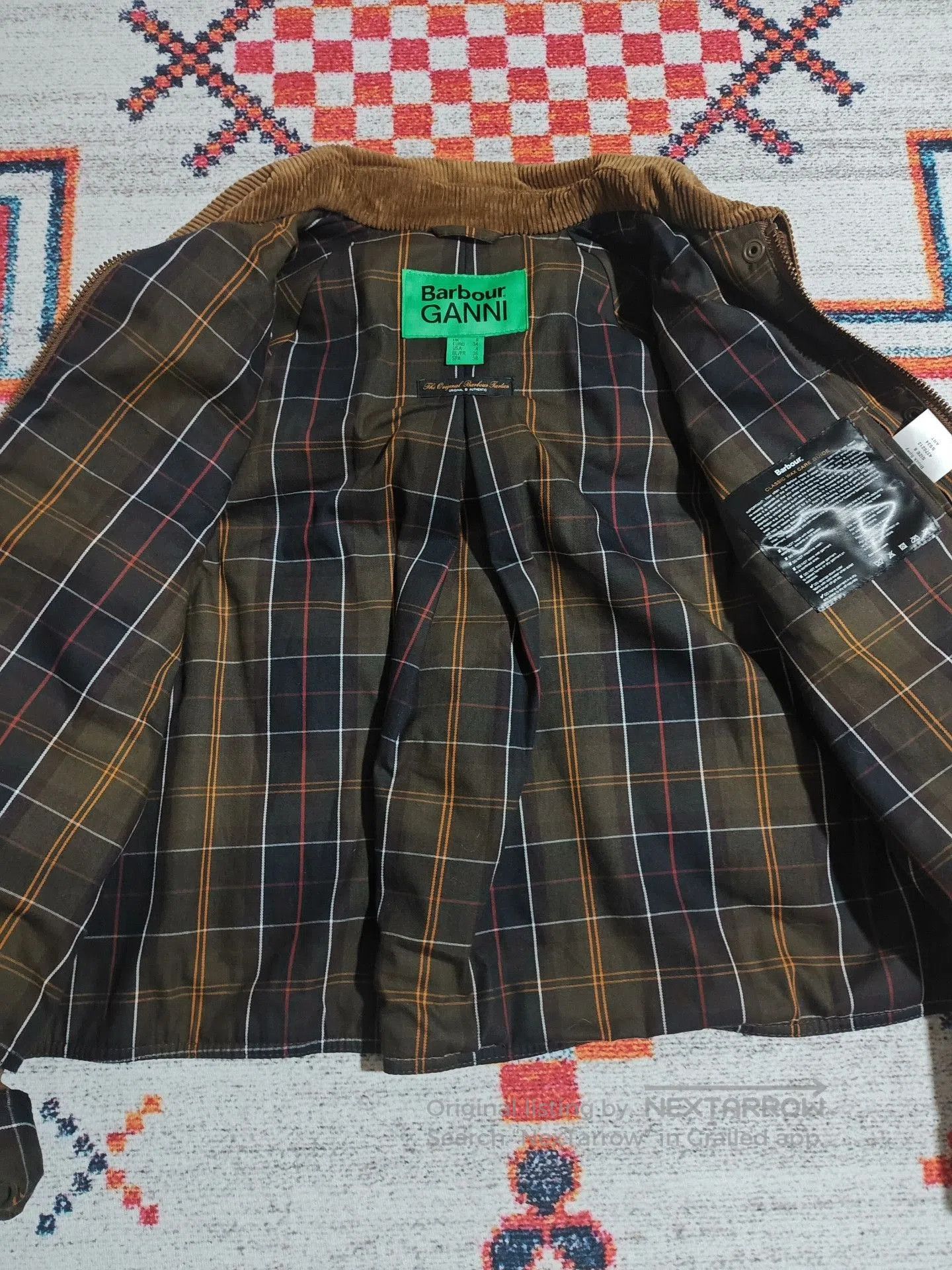 Barbour Barbour x Ganni Fishing Wax Jacket. Size M / US 6-8 / IT 42-44 - 4 Thumbnail