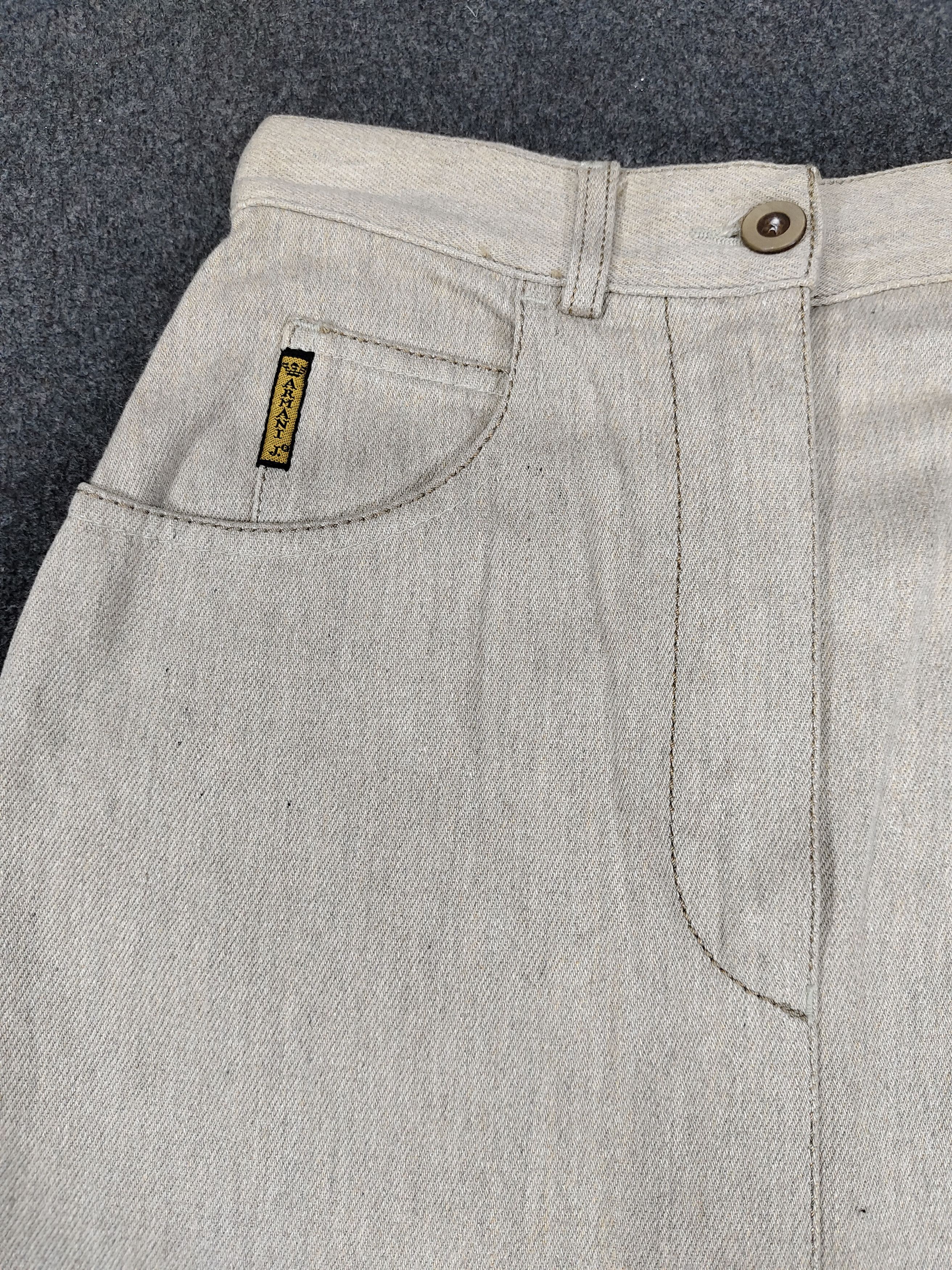 Armani 80s Armani Jeans🔥Clean Minimal Silhouette Denim Skirt Size 28" / US 6 / IT 42 - 5 Thumbnail