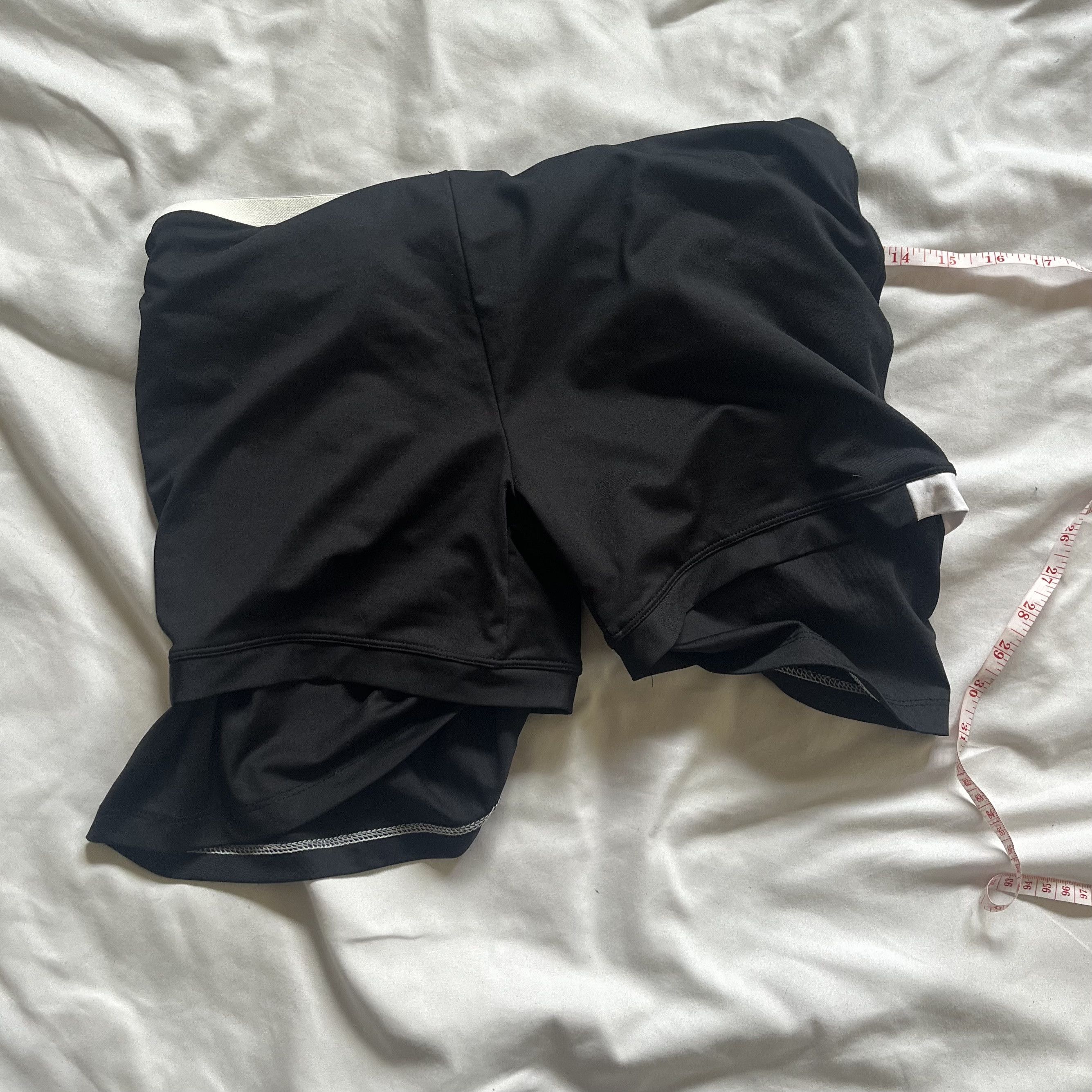 Other Babolat Double Layer Black and White Biker Shorts Size 28" / US 6 / IT 42 - 8 Thumbnail