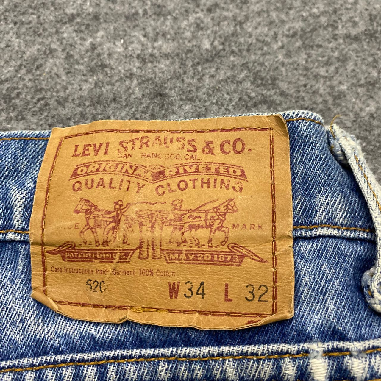 Levi's 💥Vintage 90s Levis Distressed Denim Kurt Cobain Style Size US 34 / EU 50 - 9 Thumbnail