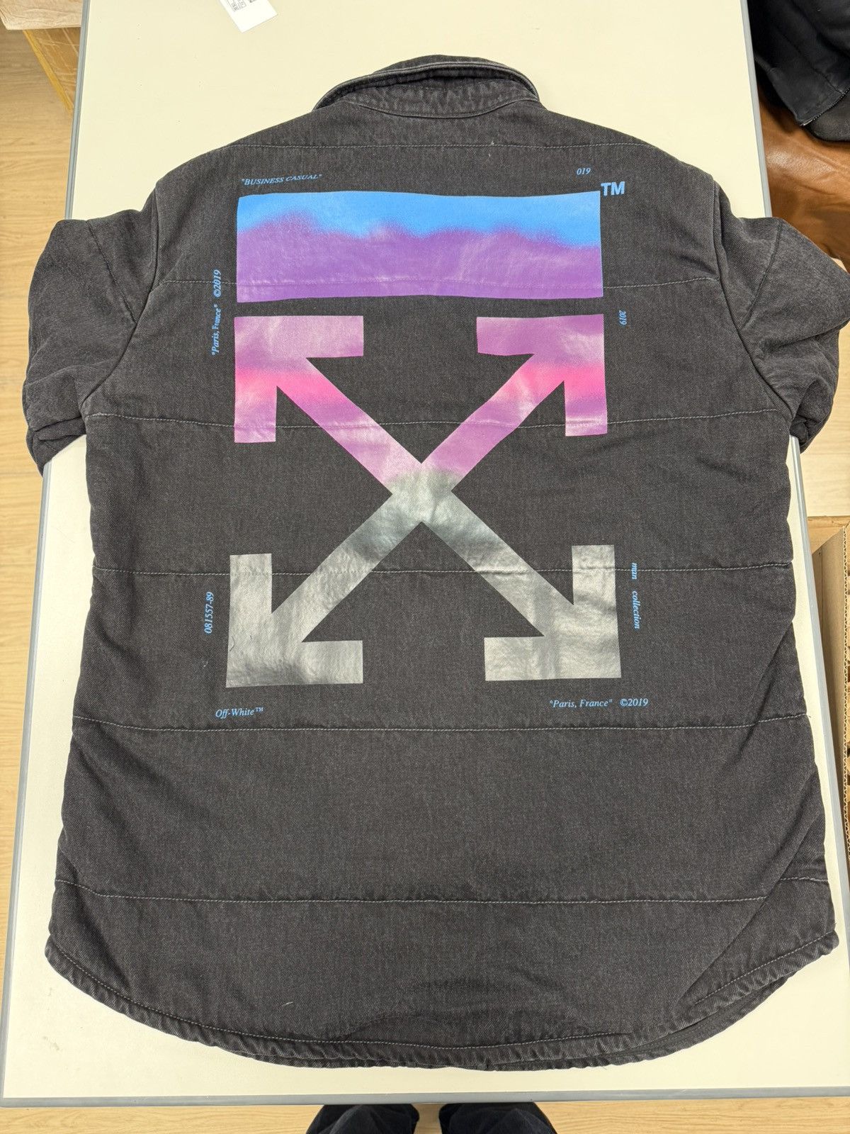 Off-White Off-White Denim Puffer Shirt Size US M / EU 48-50 / 2 - 5 Thumbnail