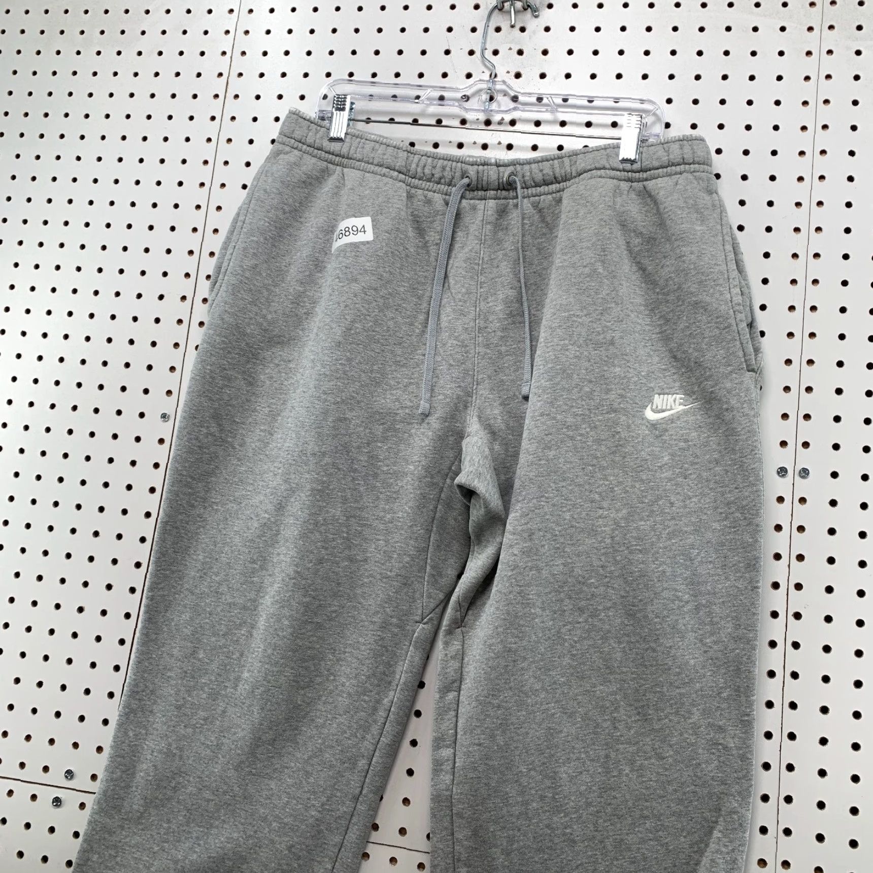 Nike VINTAGE Nike Sweatpants Mens 2XL Gray Relaxed Fit Fleece Drawstring Wide Leg Fleece Size US 39 - 4 Thumbnail