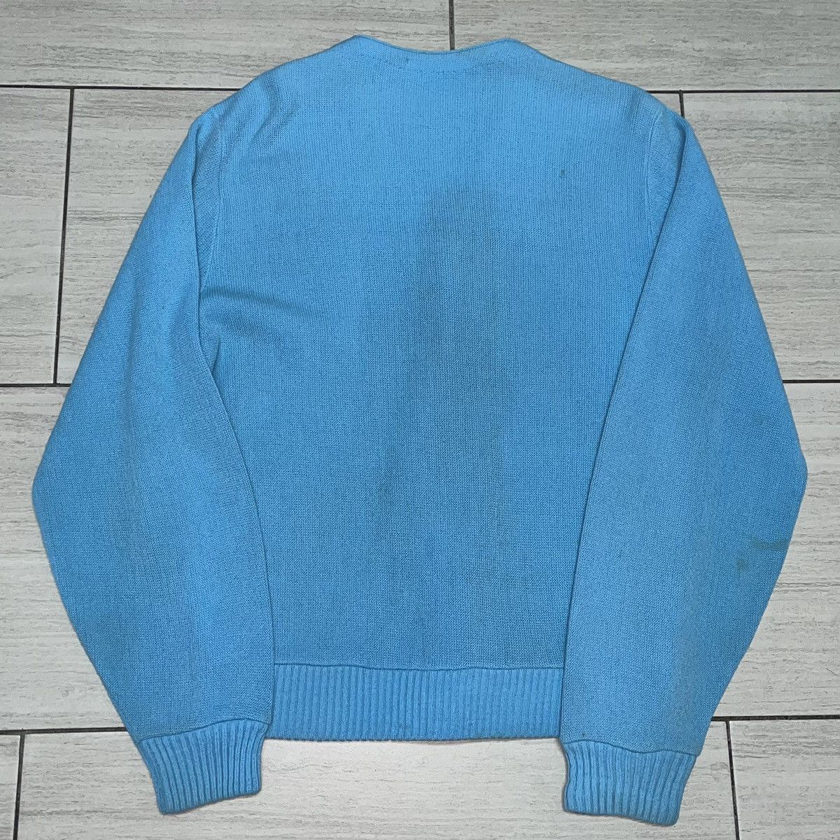 Vintage True Vintage Acrylic Powder Blue Cardigan Size US M / EU 48-50 / 2 - 4 Thumbnail