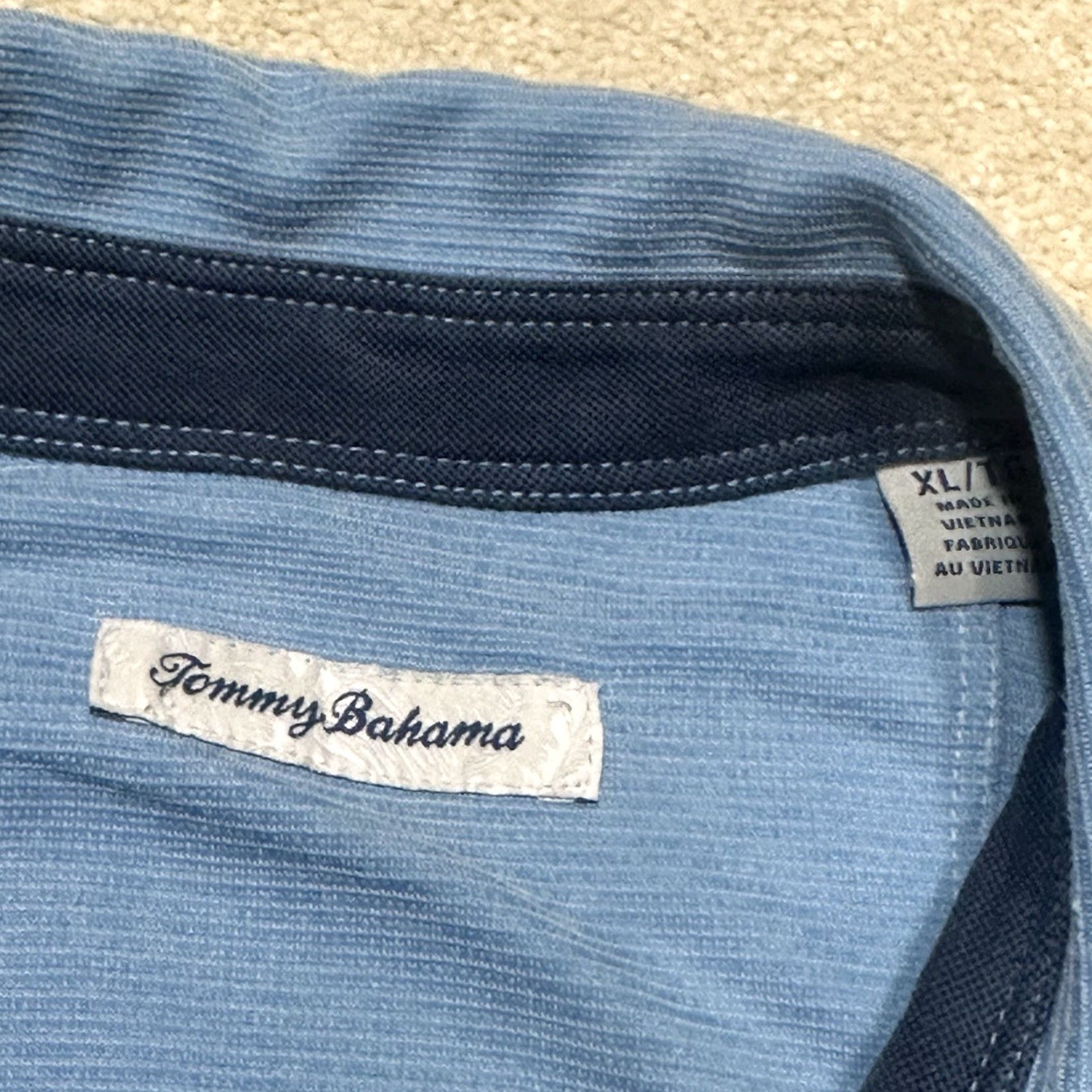 Tommy Bahama Tommy Bahama Polo Shirt Mens XL Extra Large Blue Beach Polo Shirt Beach Golf Casual Shirts Mens XL Blue Tommy Bahama Polo Shirt Size US XL / EU 56 / 4 - 4 Thumbnail