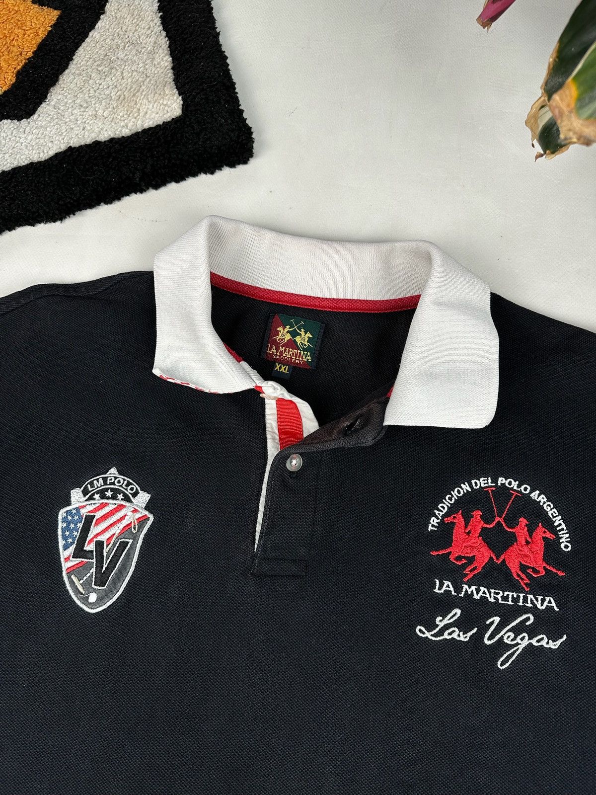 La Martina × Vintage Vintage La Martina Polo T-Shirt Las Vegas rare Size US XXL / EU 58 / 5 - 4 Thumbnail