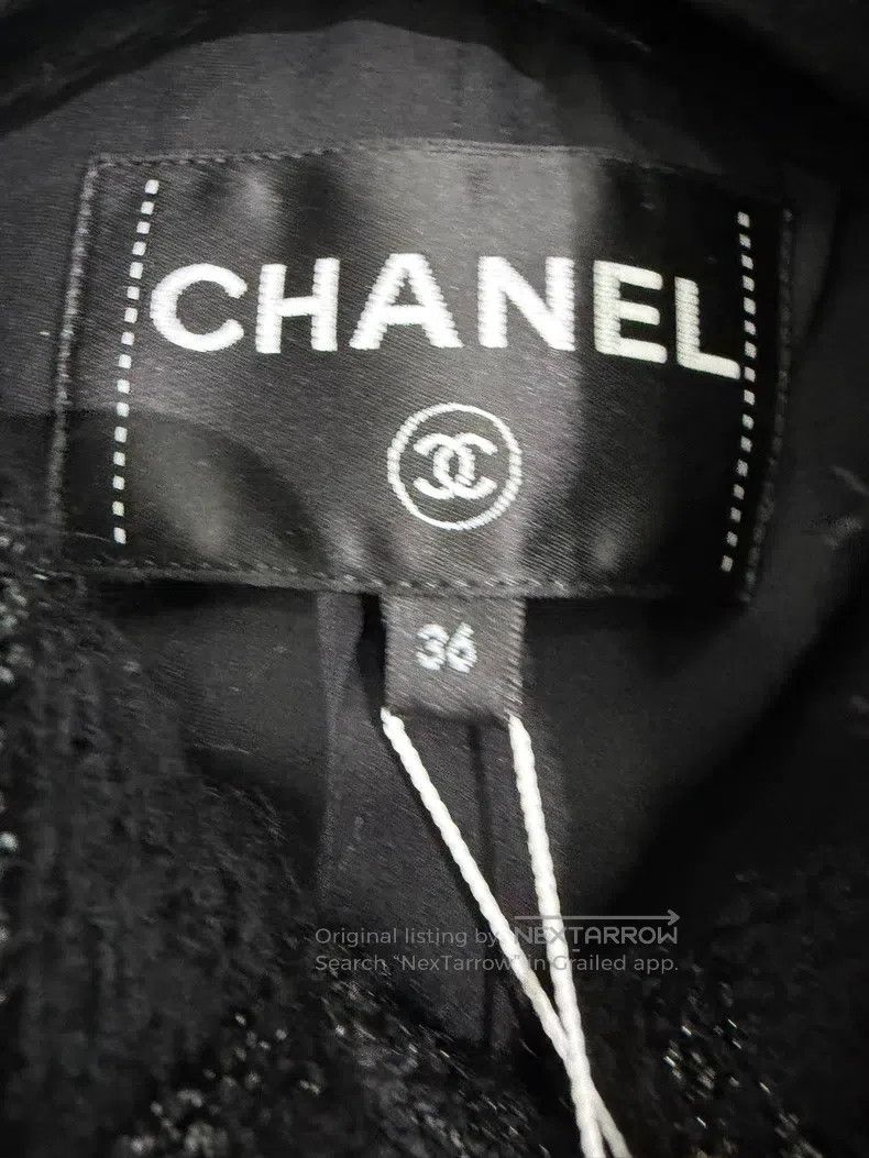Chanel Chanel Black plaid short coat Size XS / US 0-2 / IT 36-38 - 5 Thumbnail
