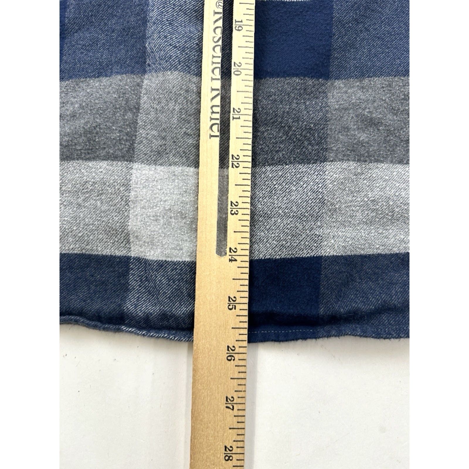 Muji Muji Shirt Mens XS Blue Buffalo Plaid Button-Up Long Sleeve Size US XS / EU 42 / 0 - 5 Thumbnail