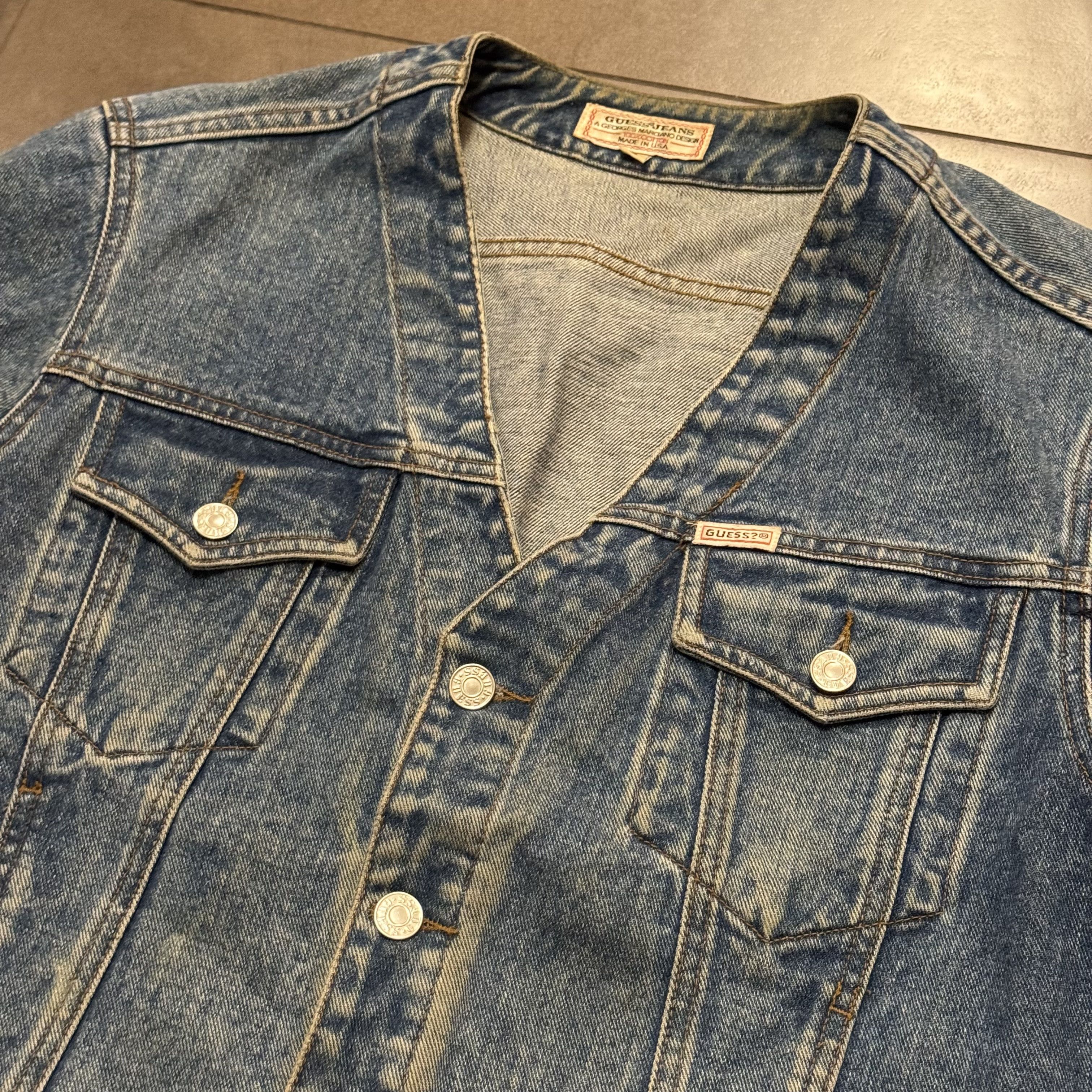 Georges Marciano Vintage 1980s Georges Marciano for Guess Denim Jacket, Small Size US S / EU 44-46 / 1 - 1 Thumbnail