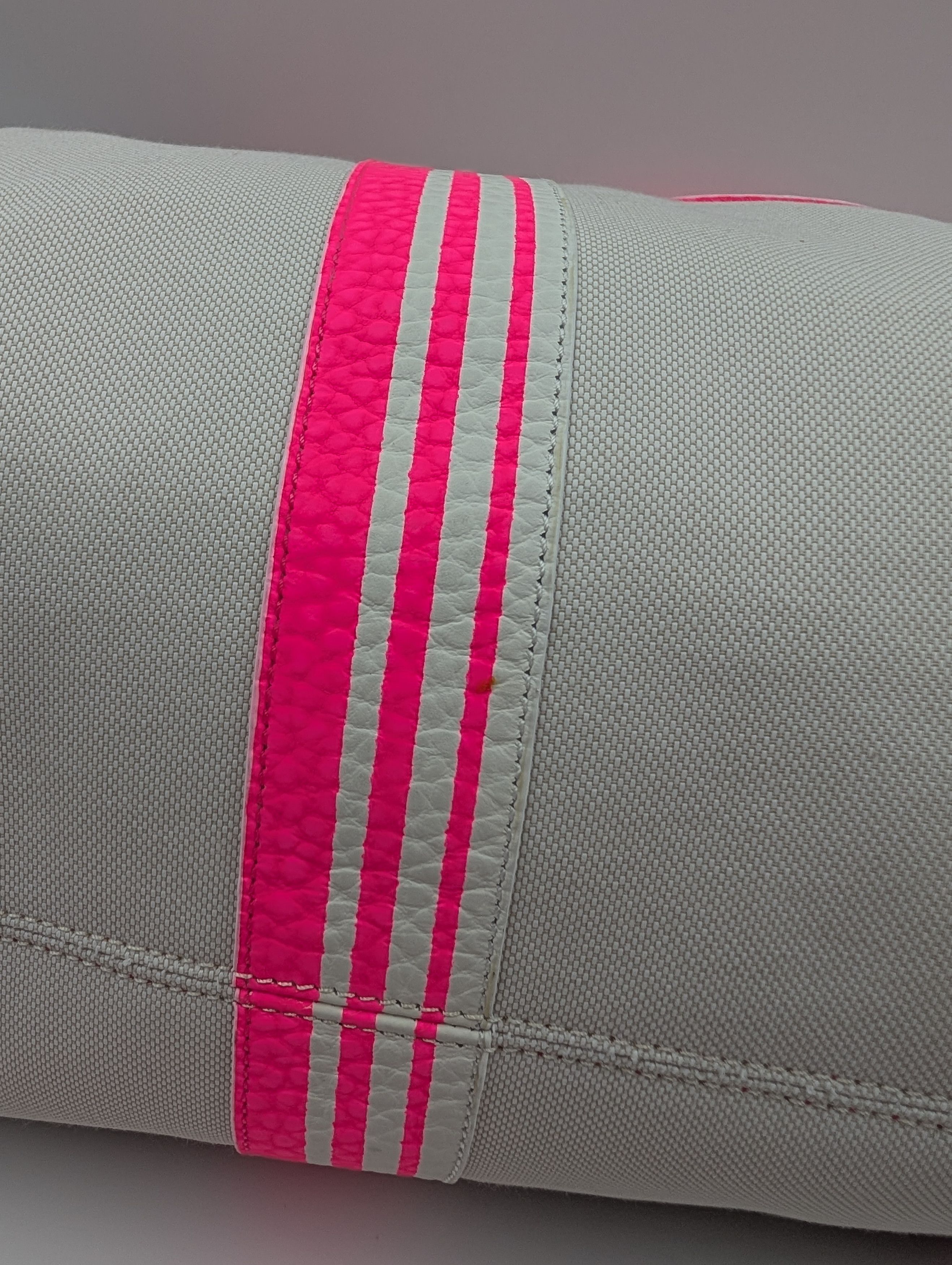 Hogan Hogan Natural And Pink Trimmed Canvas Tote Bag Size ONE SIZE - 5 Thumbnail