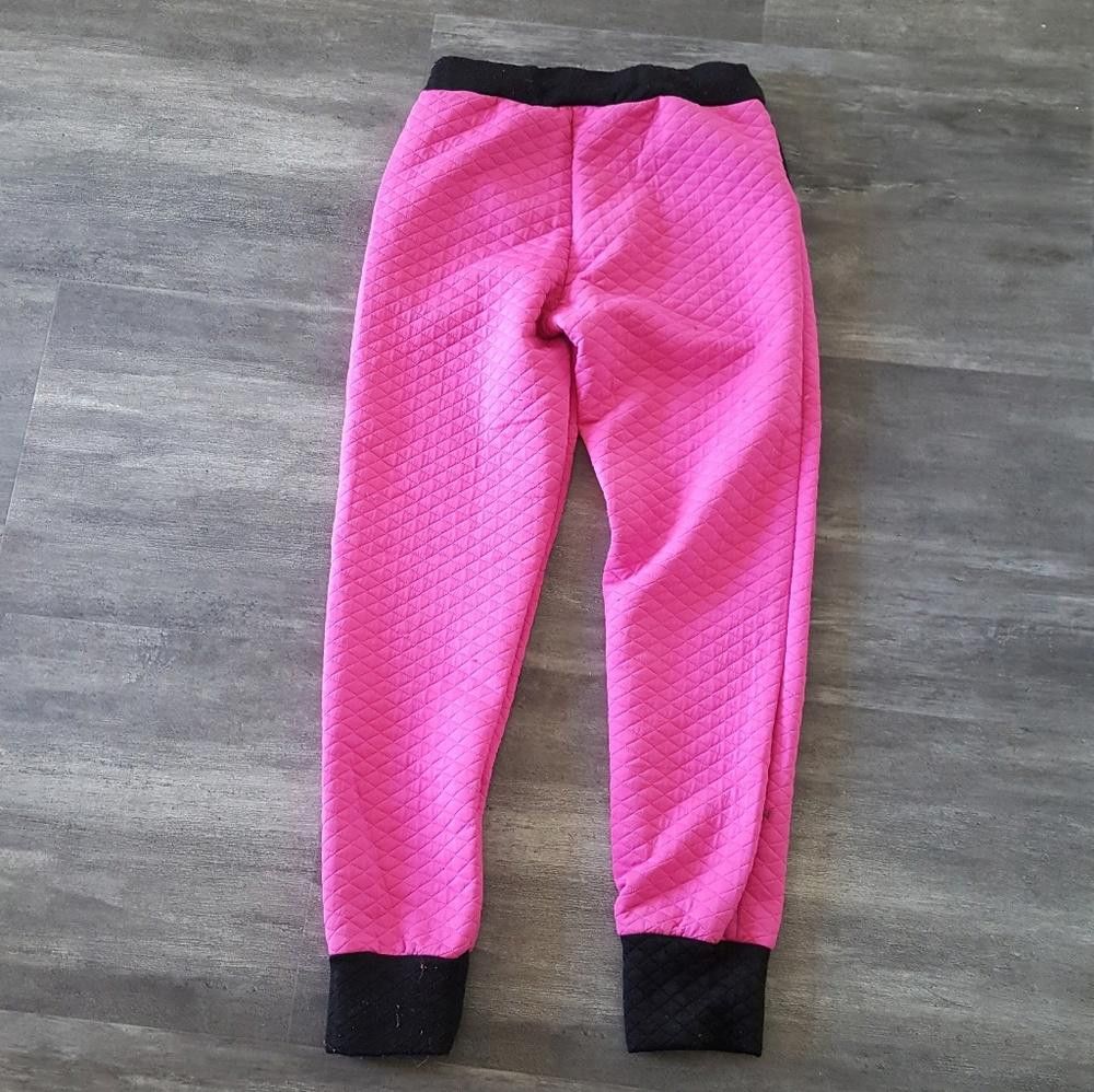 Designer Pink Black Tufted Thrill Sweats Size 28" / US 6 / IT 42 - 2 Thumbnail